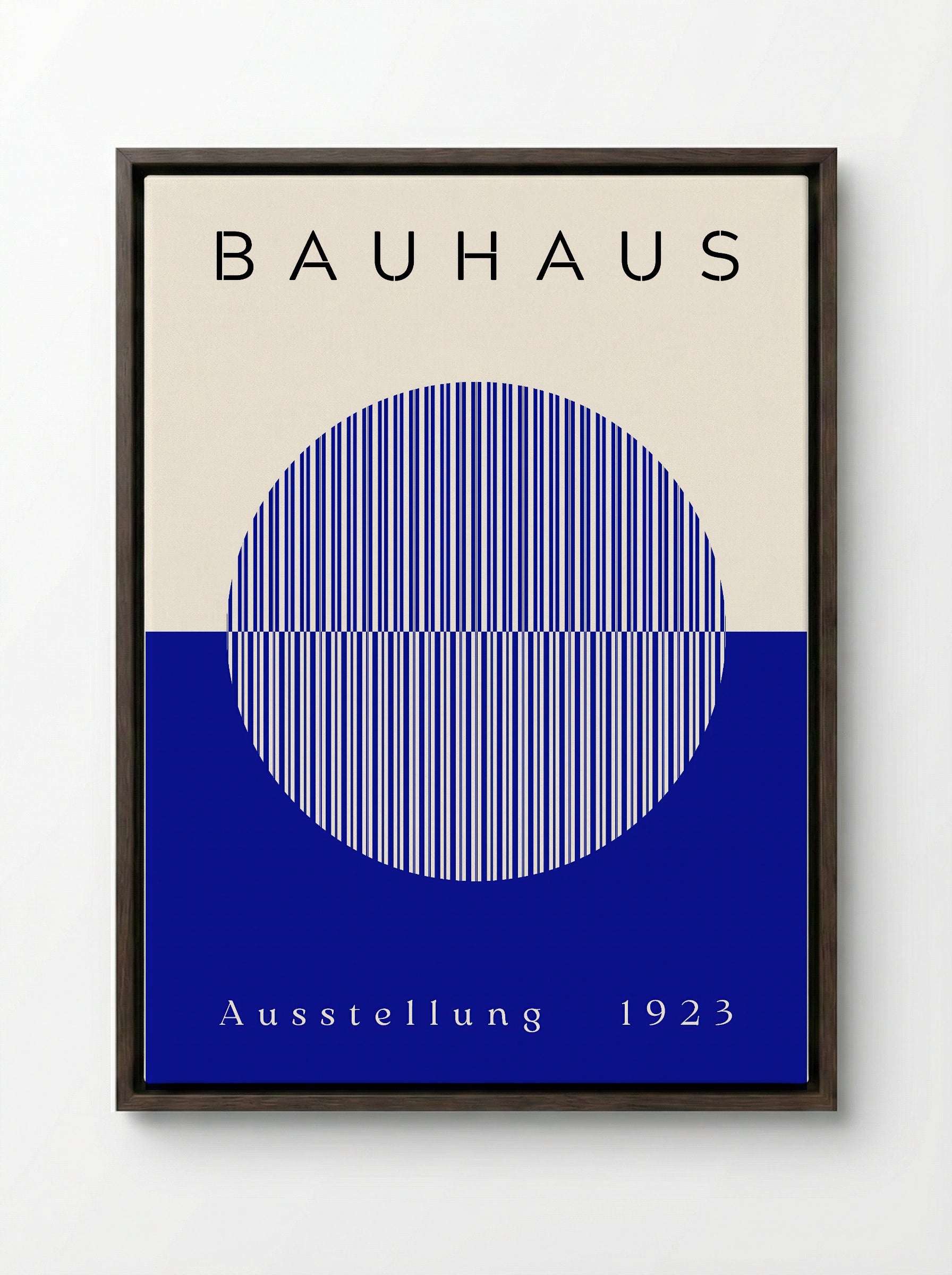 Bauhaus Blue Half-Sphere - 1923 Exhibition Poster