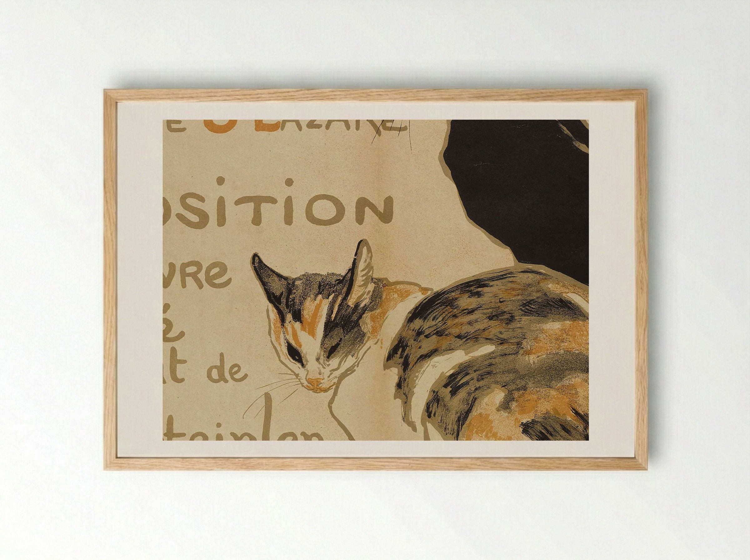 A la Bodinière, 18 Rue S. Lazare - Théophile Alexandre Steinlen - Framed Print Wood