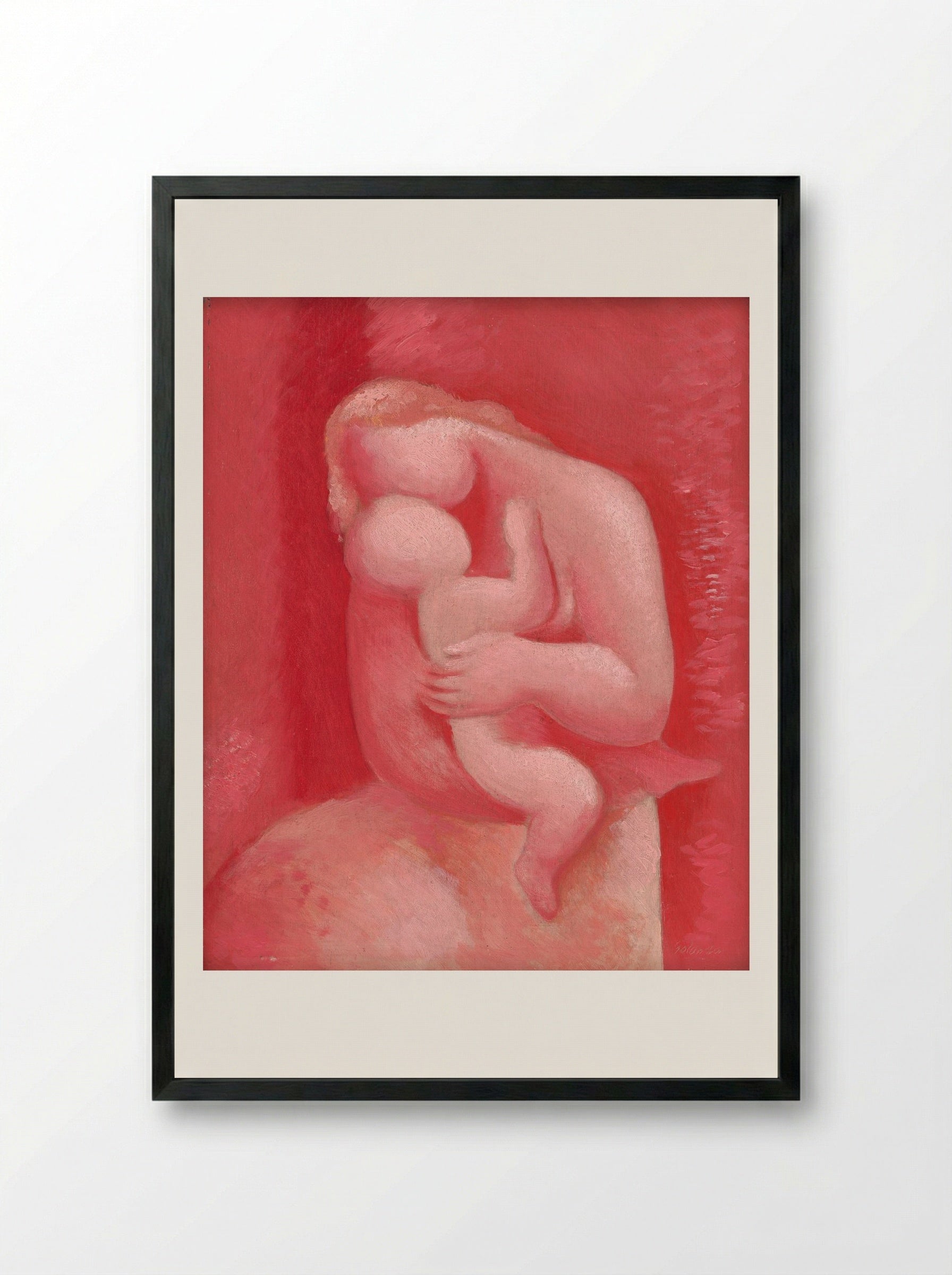 Motherhood - Mikuláš Galanda - Framed Print Black