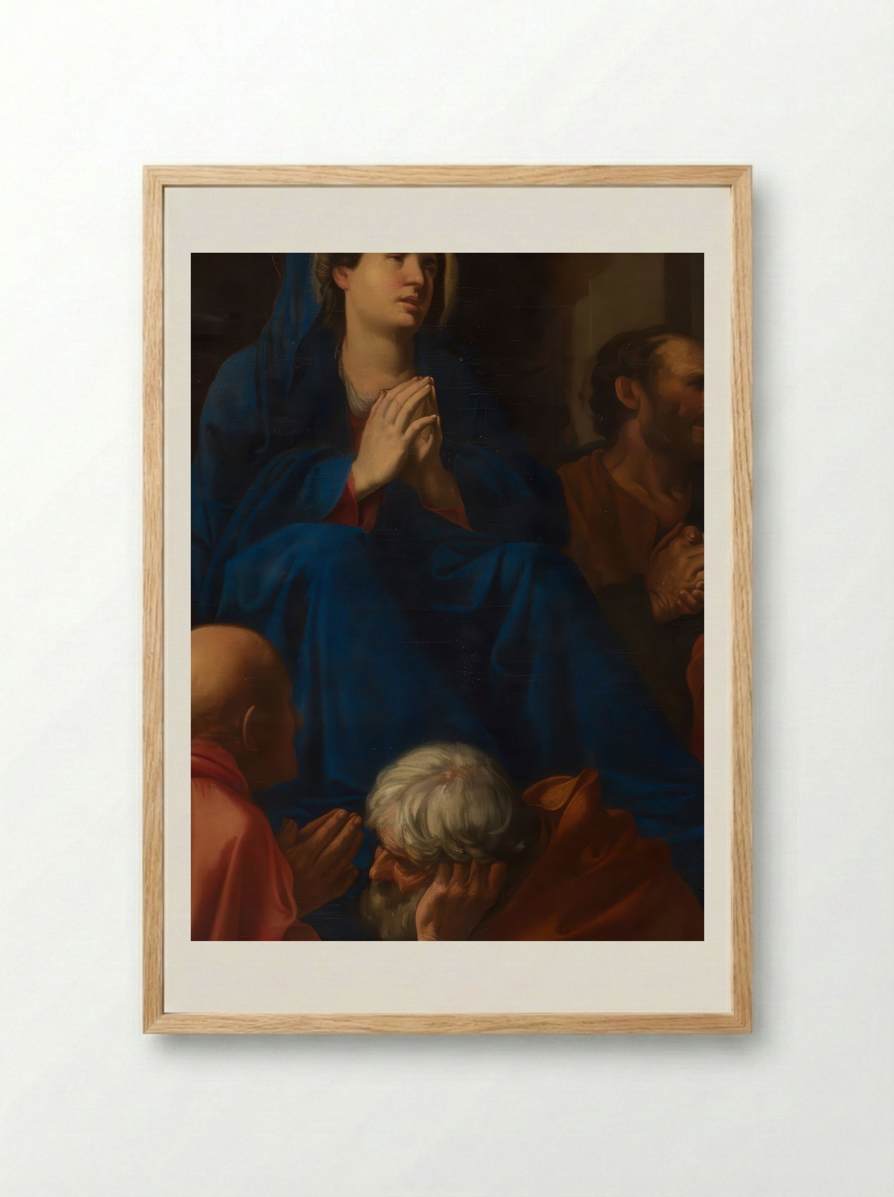 The Dormition of the Virgin - Carlo Saraceni - Framed Print Wood