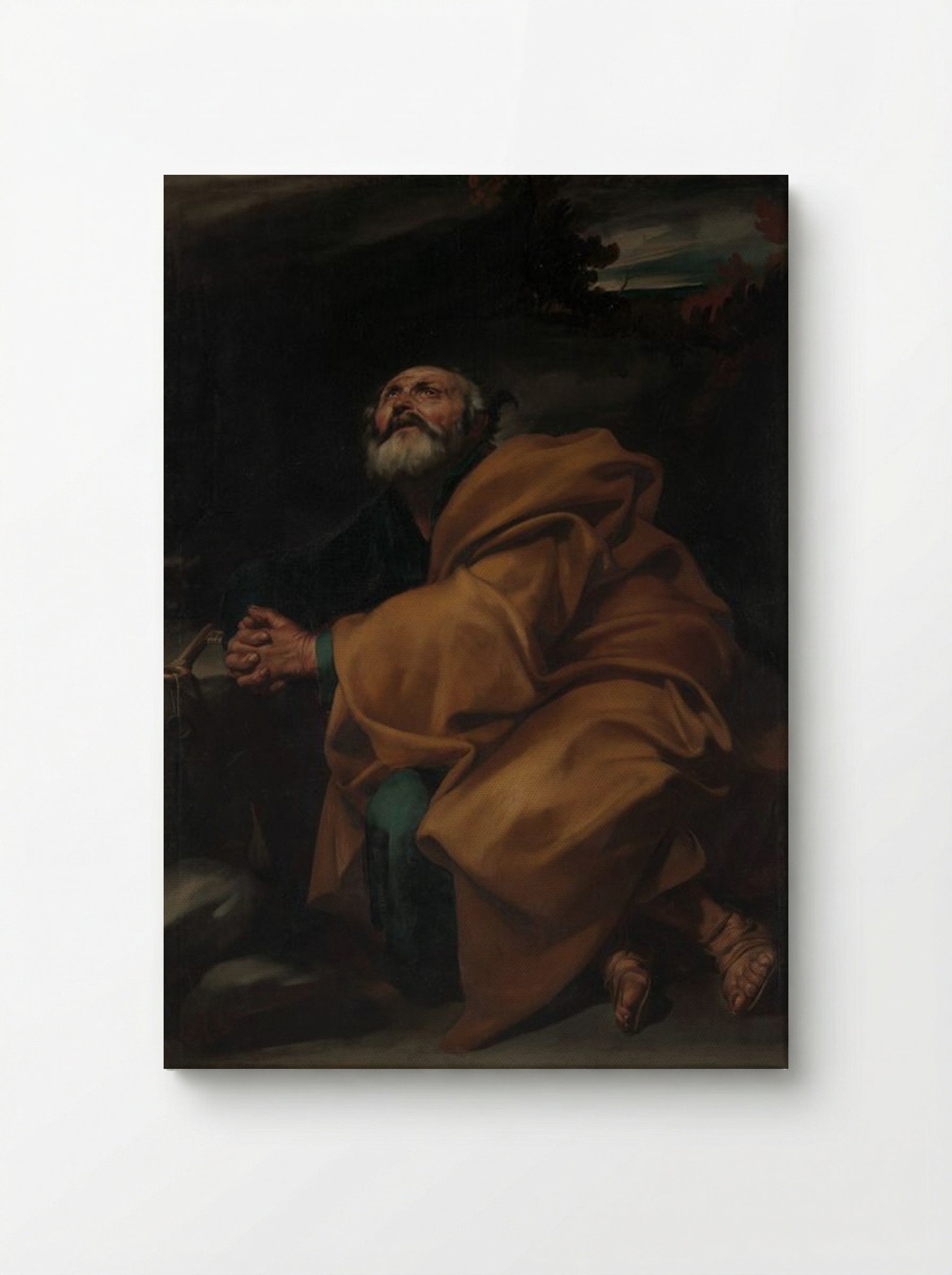 The Tears of Saint Peter - Jusepe de Ribera - Canvas