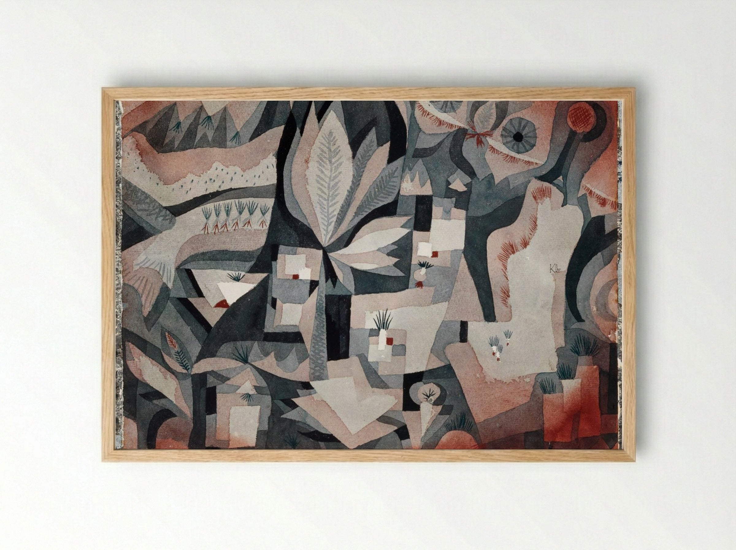 Dry Cooler Garden - Paul Klee - Framed Print Wood
