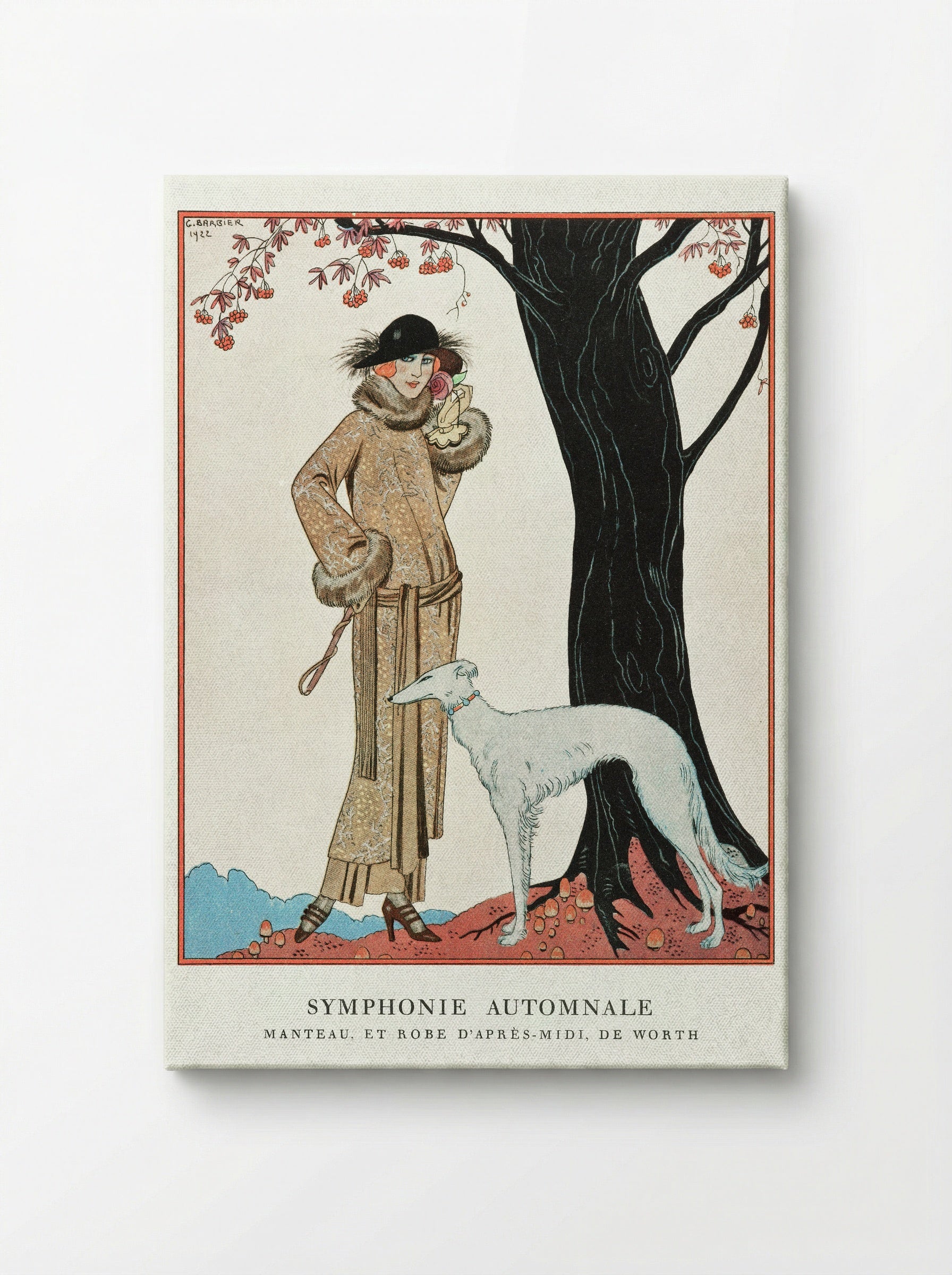 Autumn Symphony: Mantle and Afternoon Dress - George Barbier - Canvas