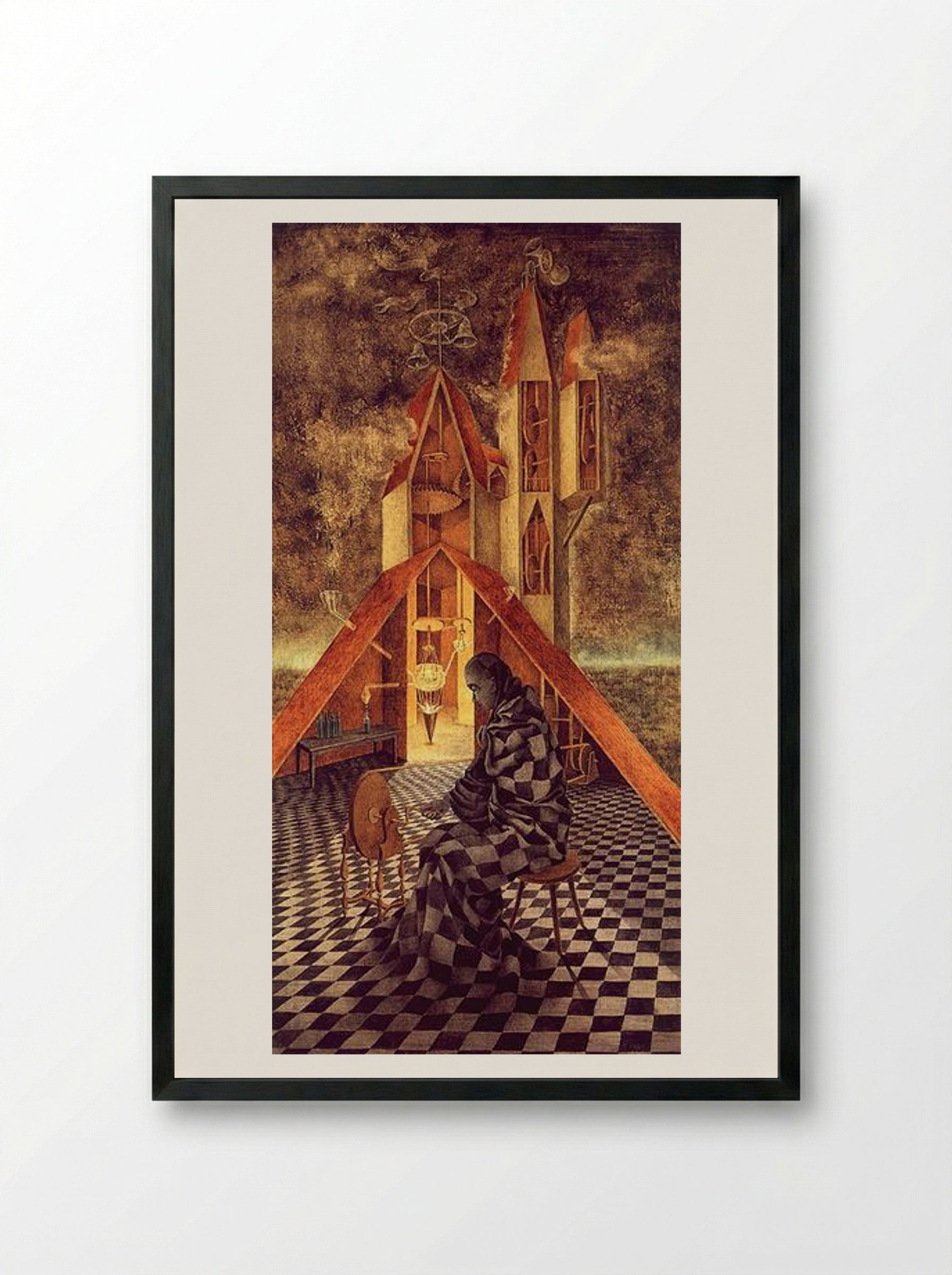 Alchemy or the Useless Science - Remedios Varo - Framed Print Black