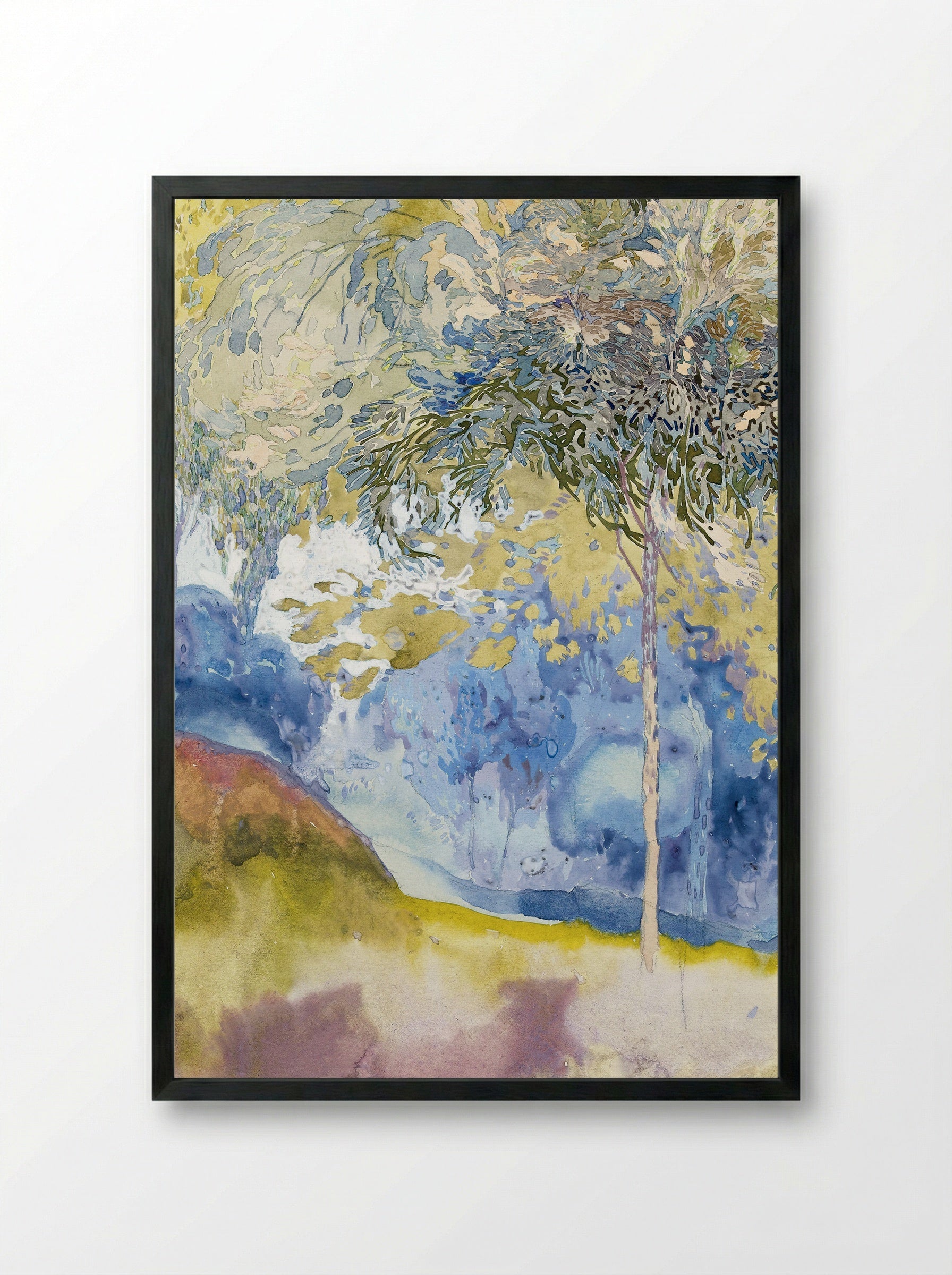 Boomrijk Landschap (Wooded Landscape) - Georges de Feure - Framed Print Black