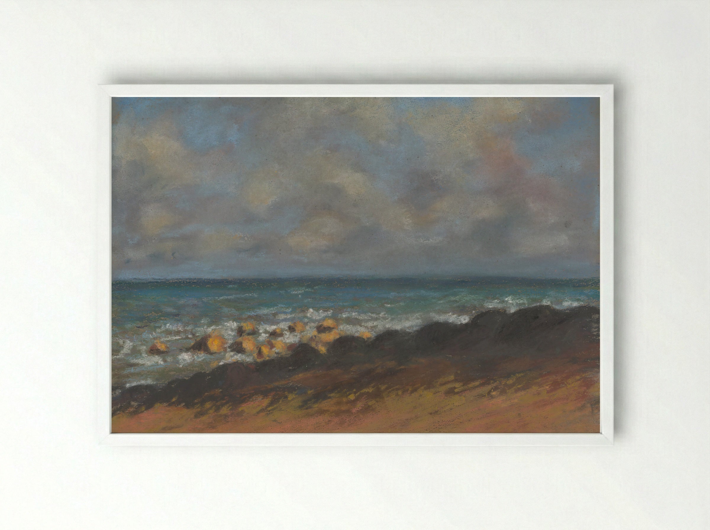 Baltic Region - Zolo Palugyay - Framed Print White