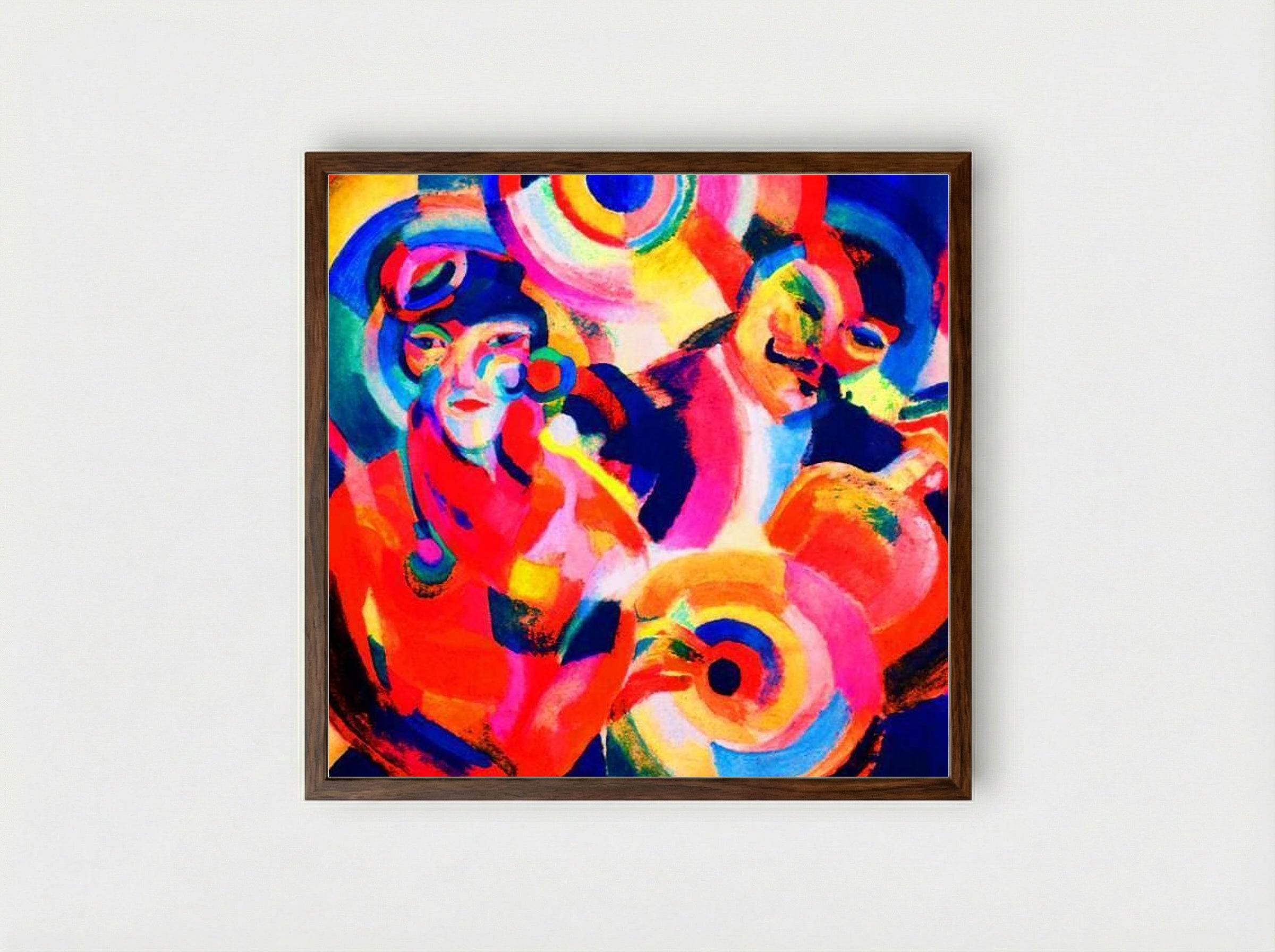 Flamenco Singer - Sonia Delaunay - Framed Print Dark Wood