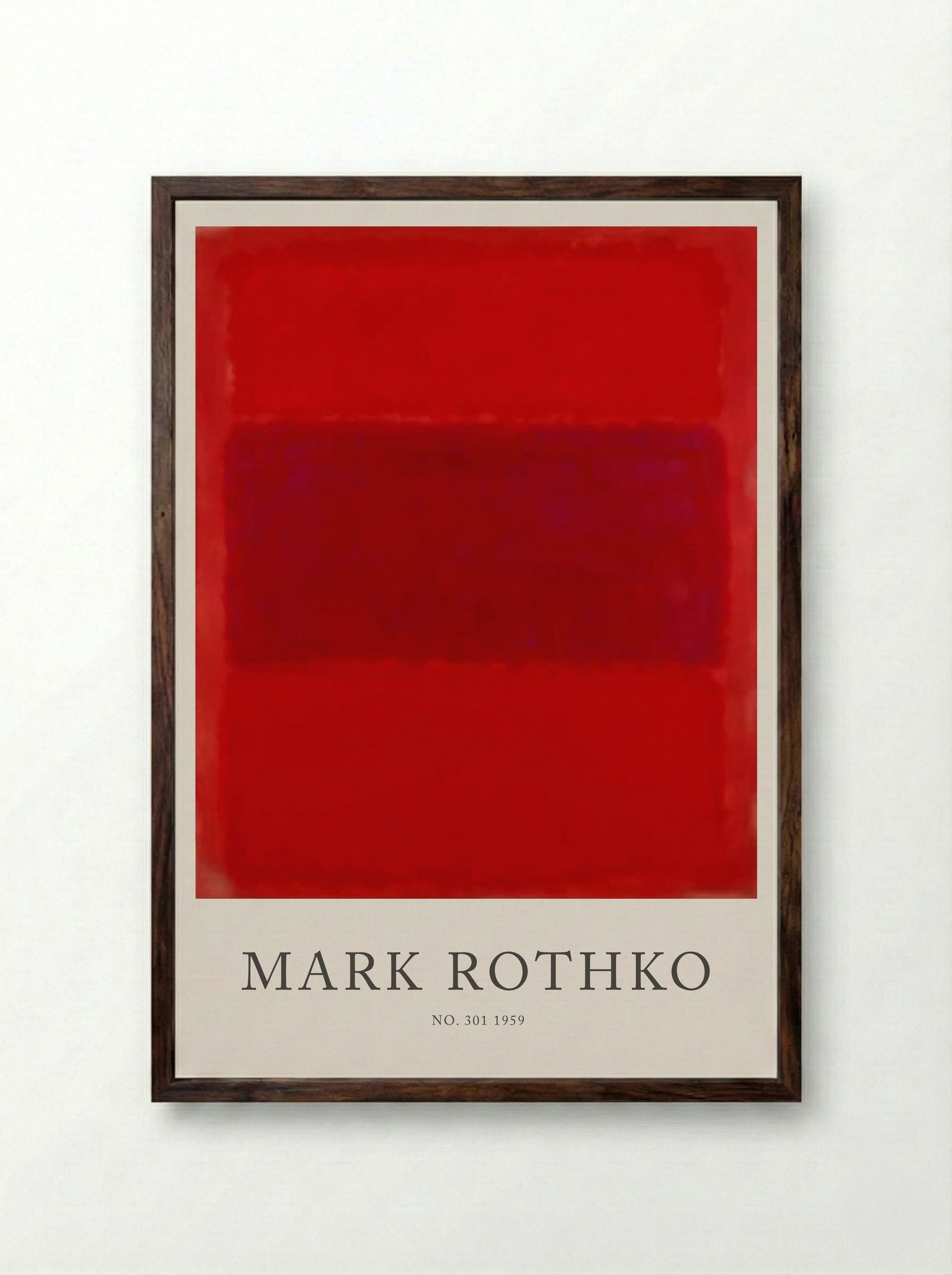 No. 301 - Mark Rothko - Framed Print Dark Wood