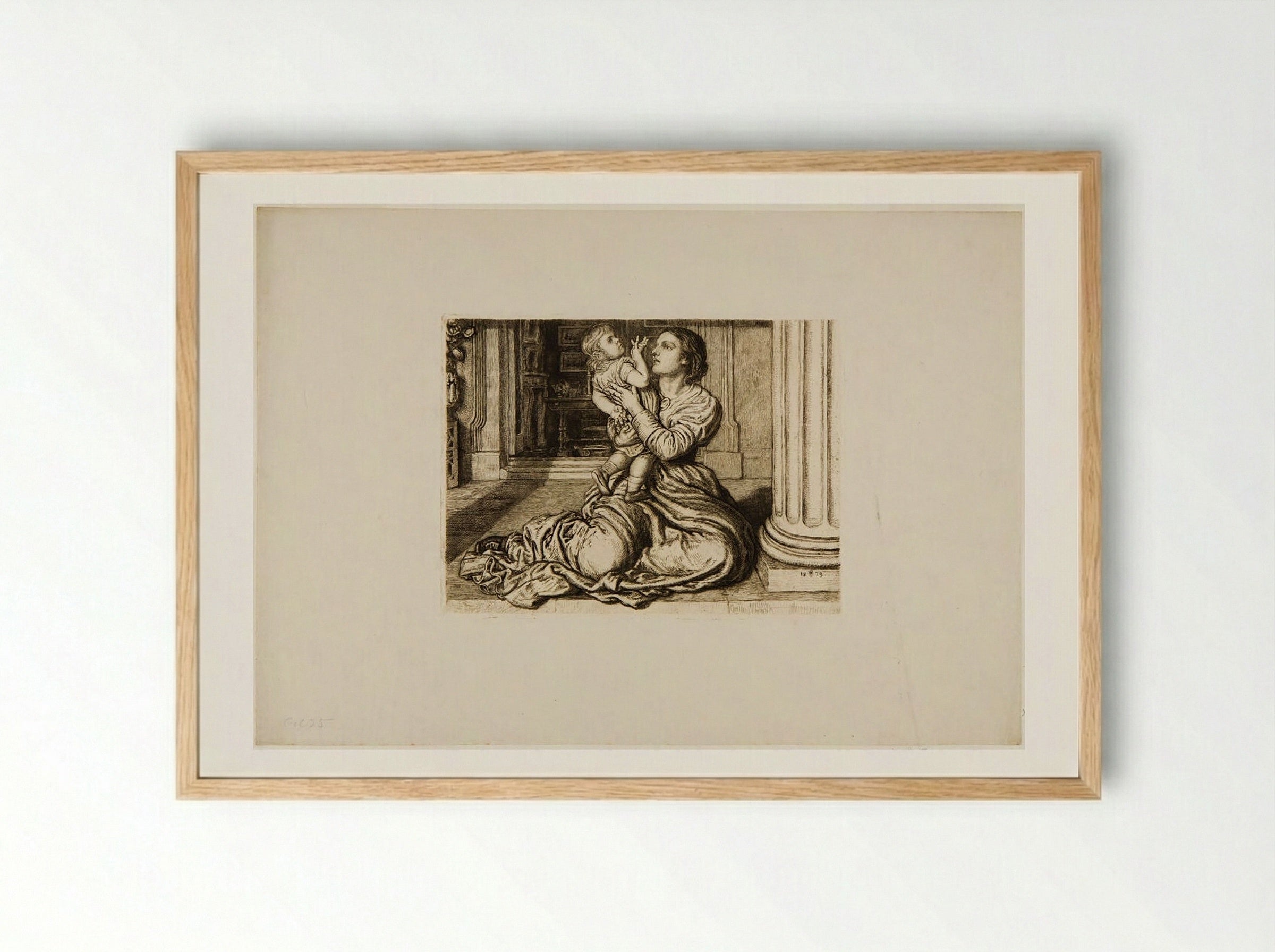 The Father's Leave-Taking - William Holman Hunt - Framed Print Wood