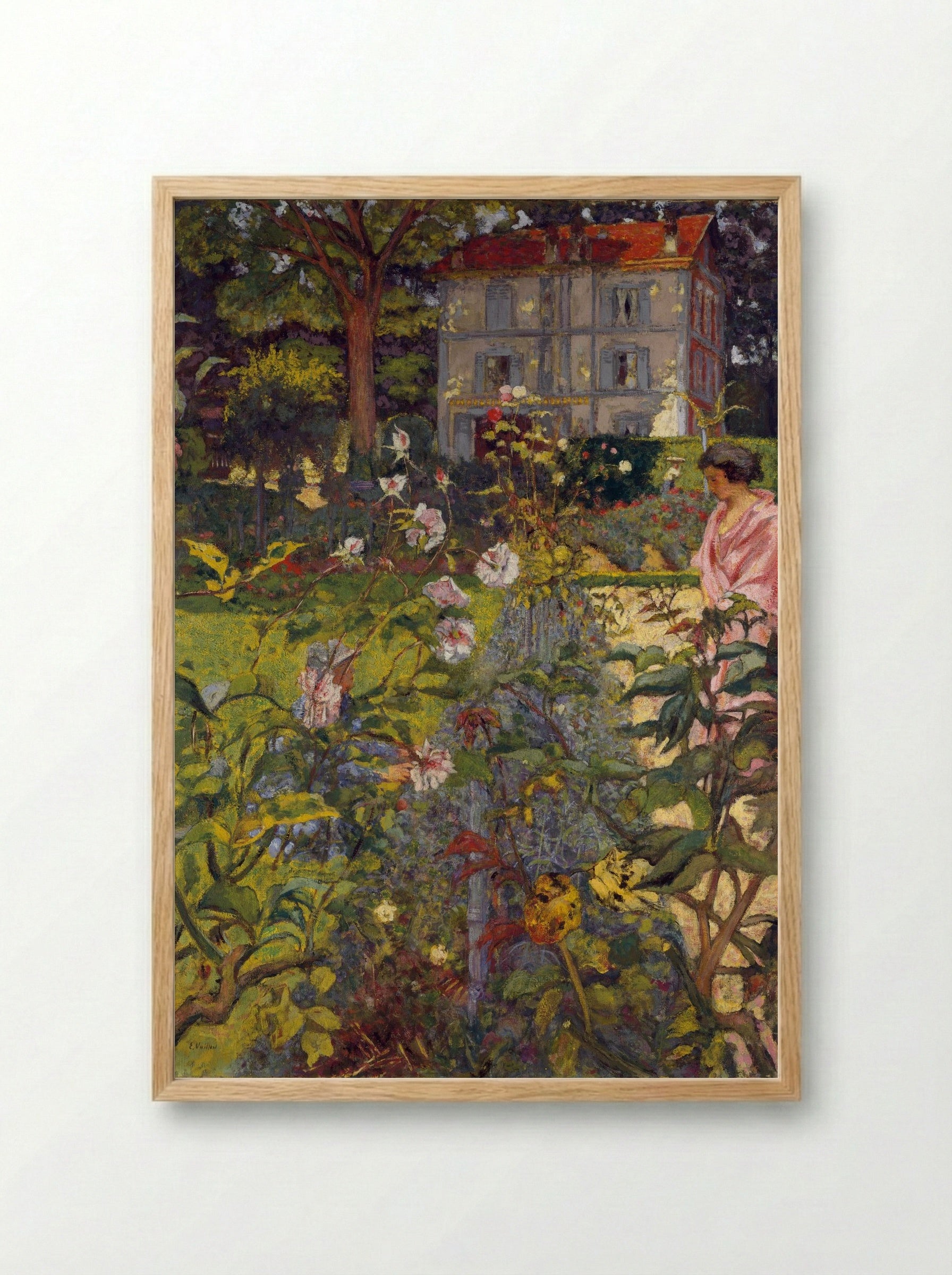 Garden at Vaucresson - Édouard Vuillard - Framed Print Wood