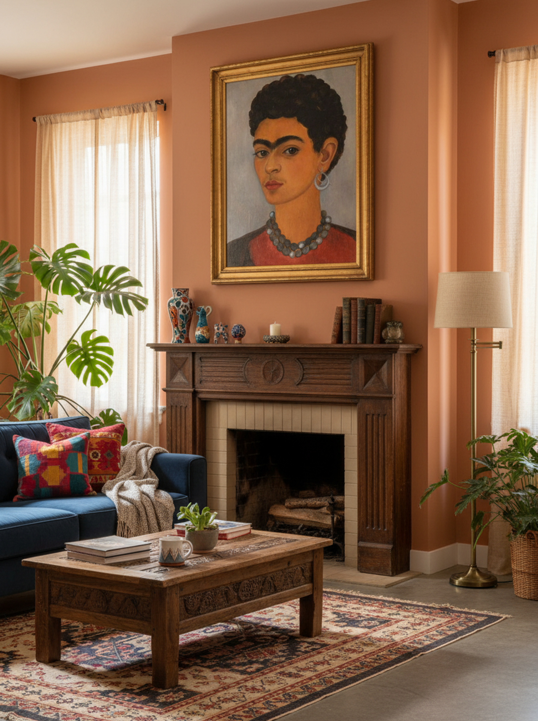 Self-Portrait with Curly Hair - Frida Kahlo - Lifestyle