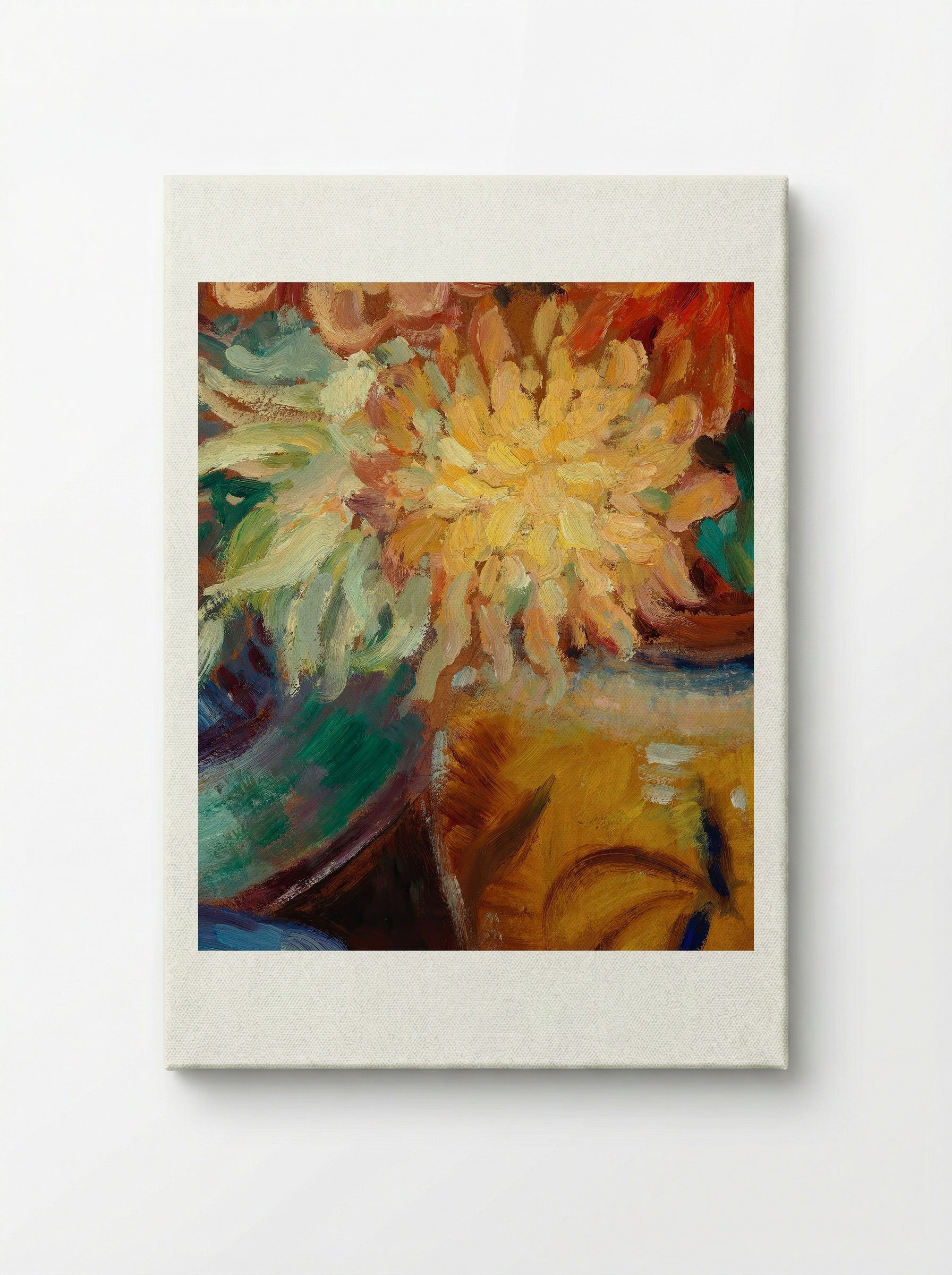Chrysanthemums - Alfred William Finch - Canvas