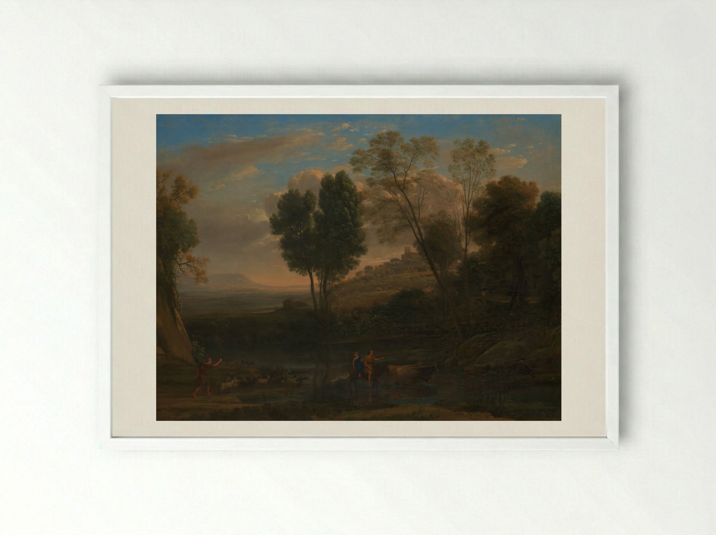 Sunrise - Claude Lorrain - Framed Print White