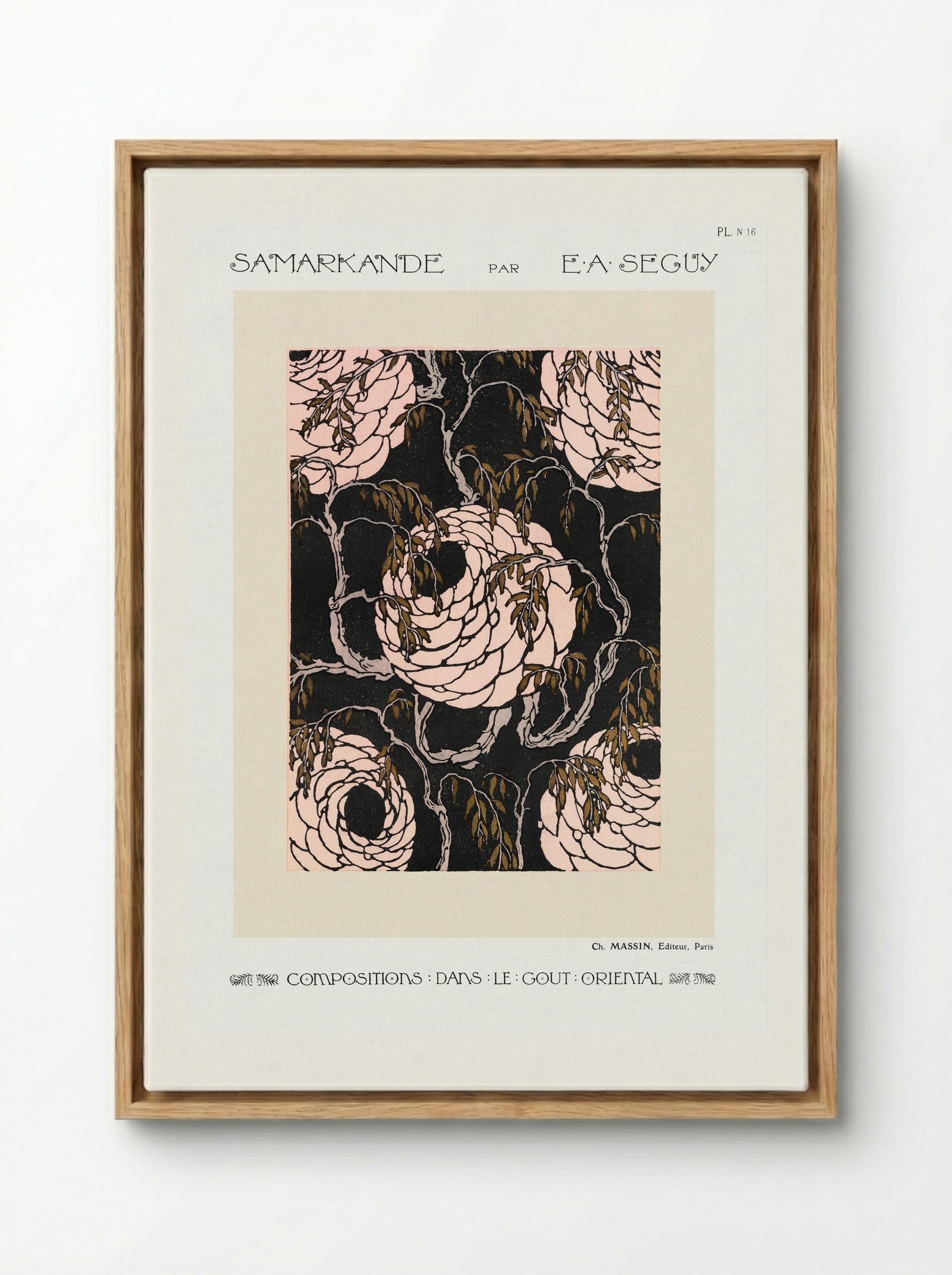 Samarkande (Plate 16, Compositions in the Oriental Style) - Émile-Allain Séguy - Framed Canvas Wood