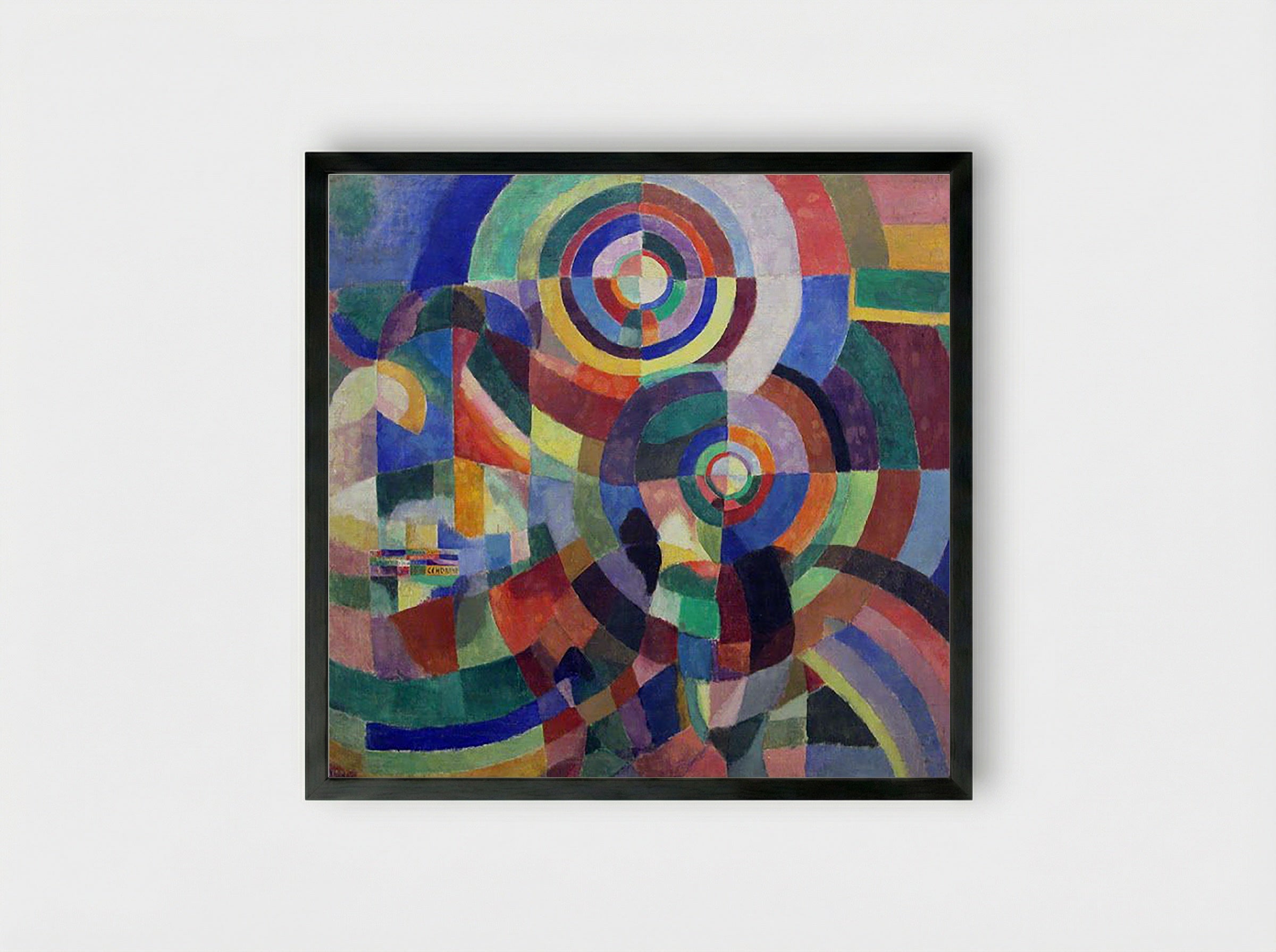 Electric Prisms - Sonia Delaunay-Terk - Framed Print Black