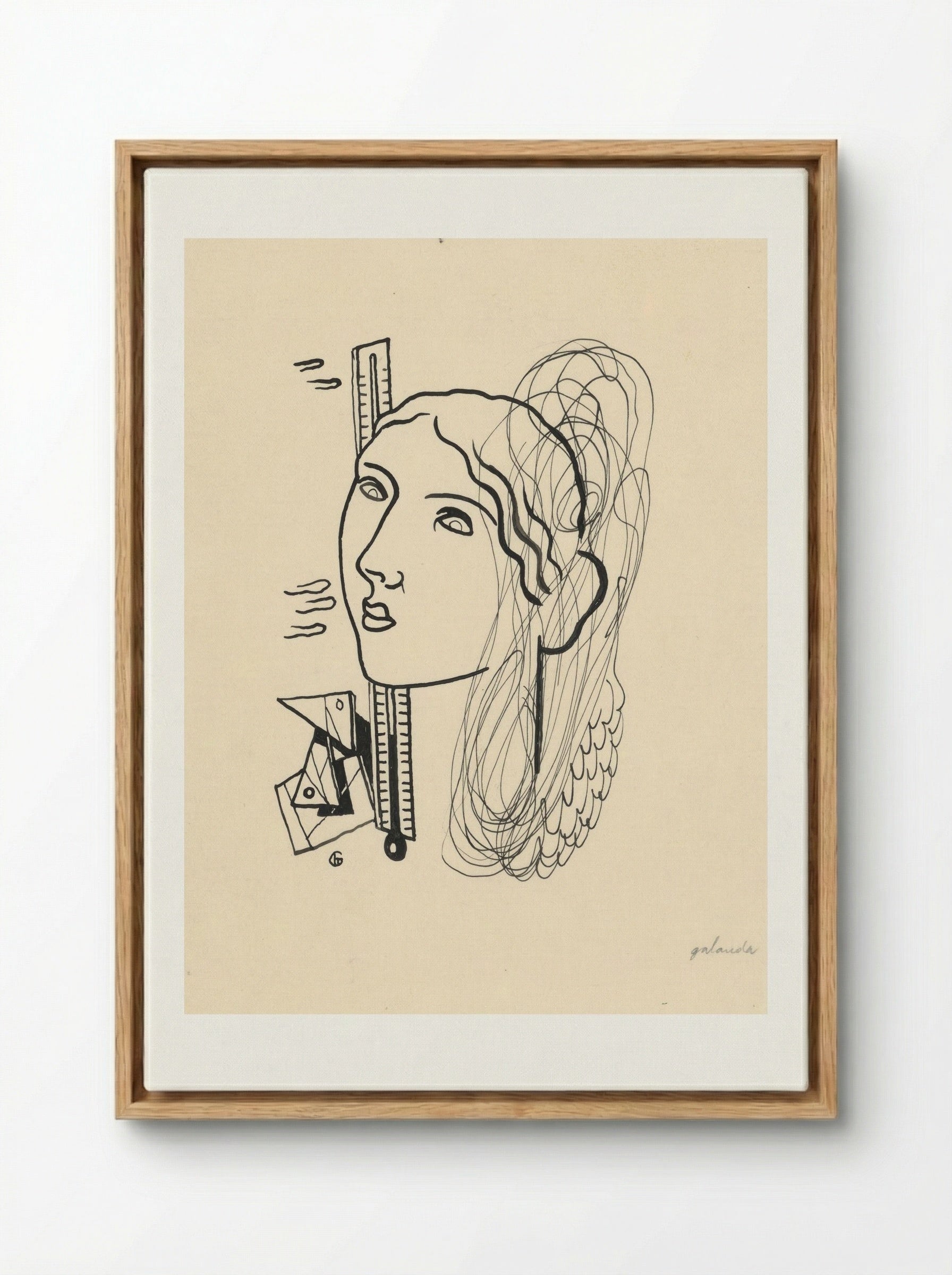 Thermometer - Mikuláš Galanda - Framed Canvas Wood