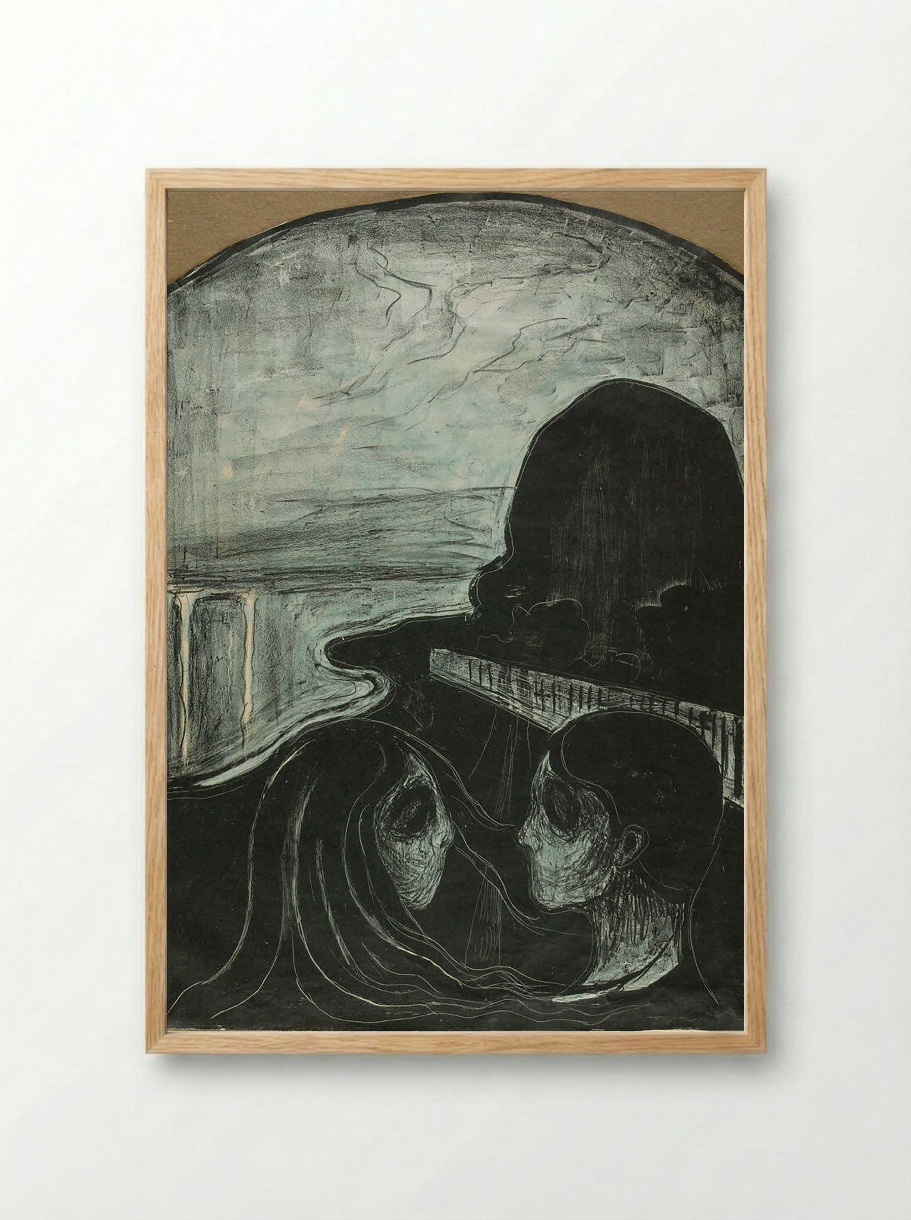 Attraction I - Edvard Munch - Framed Print Wood