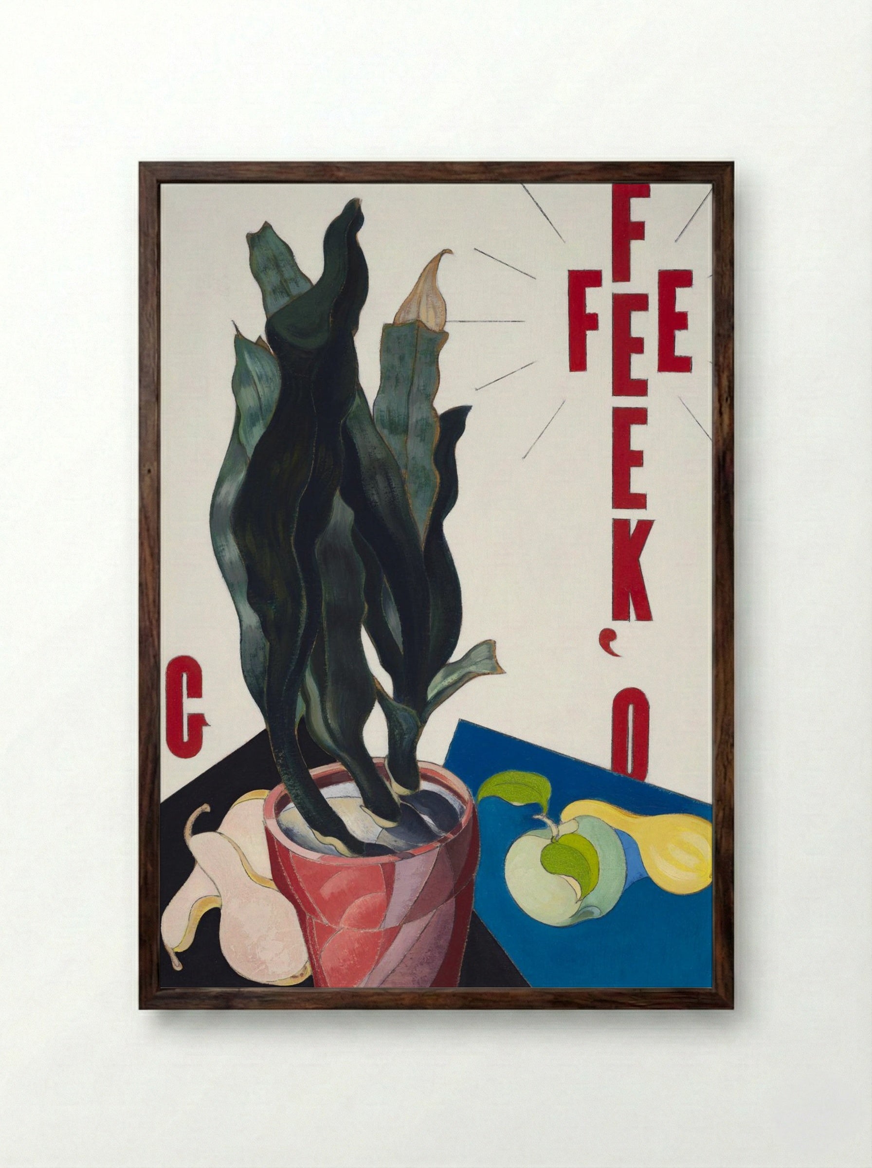 O'Keeffe (1923-1924) - Charles Demuth - Framed Print Dark Wood