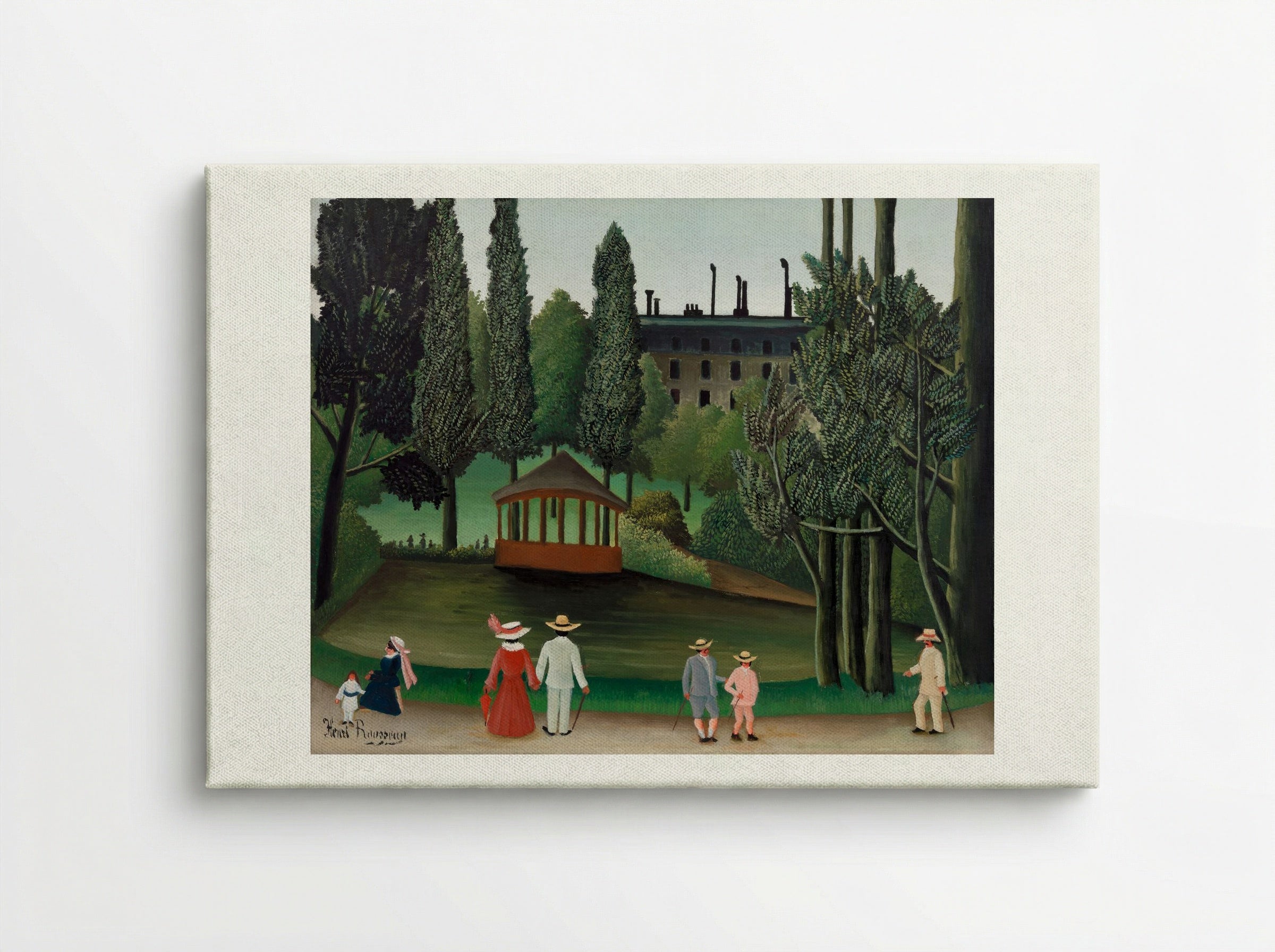 View of Montsouris Park, the Kiosk - Henri Rousseau - Canvas