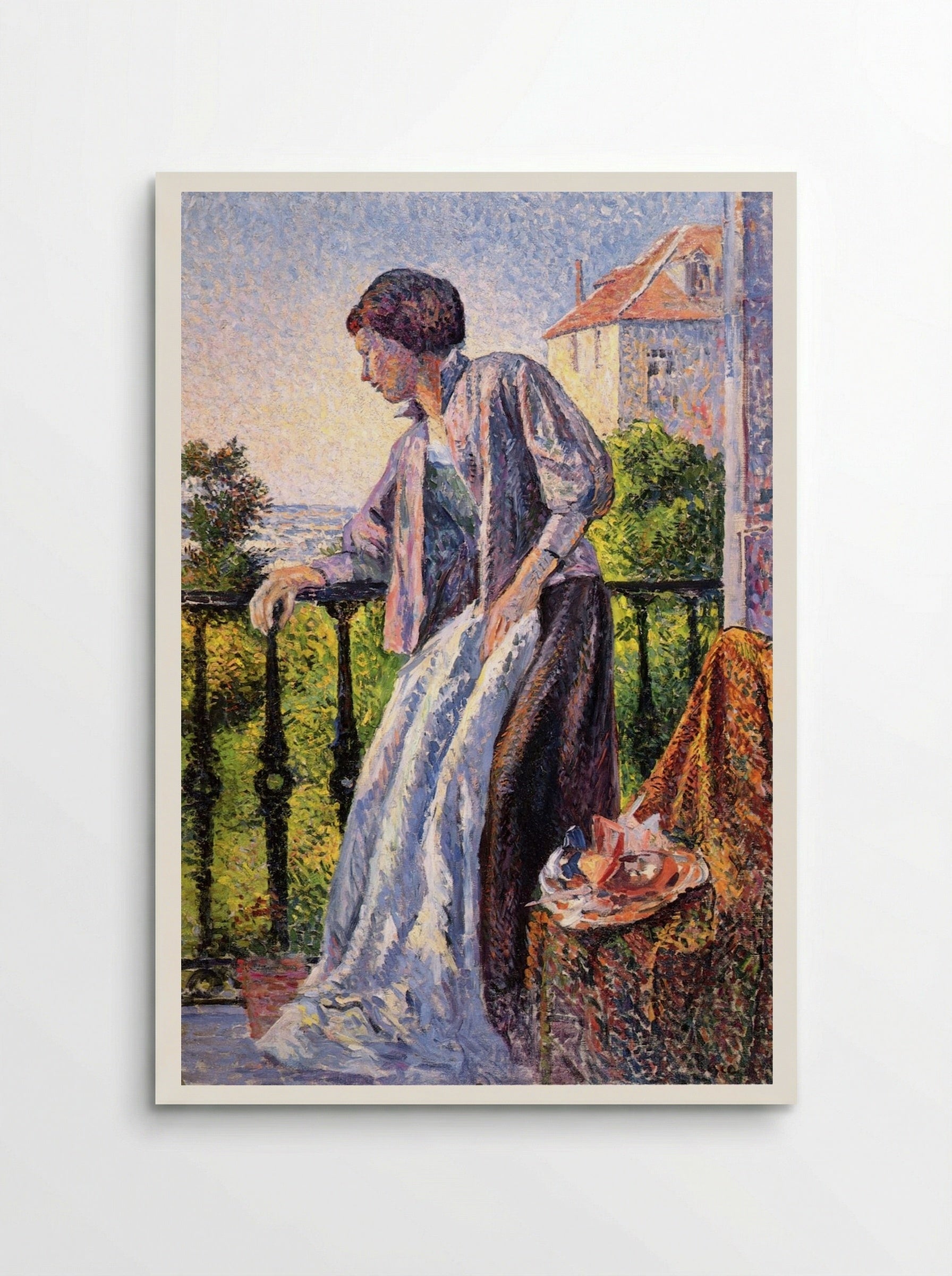 Madame Luce on the Balcony - Maximilien Luce - Poster