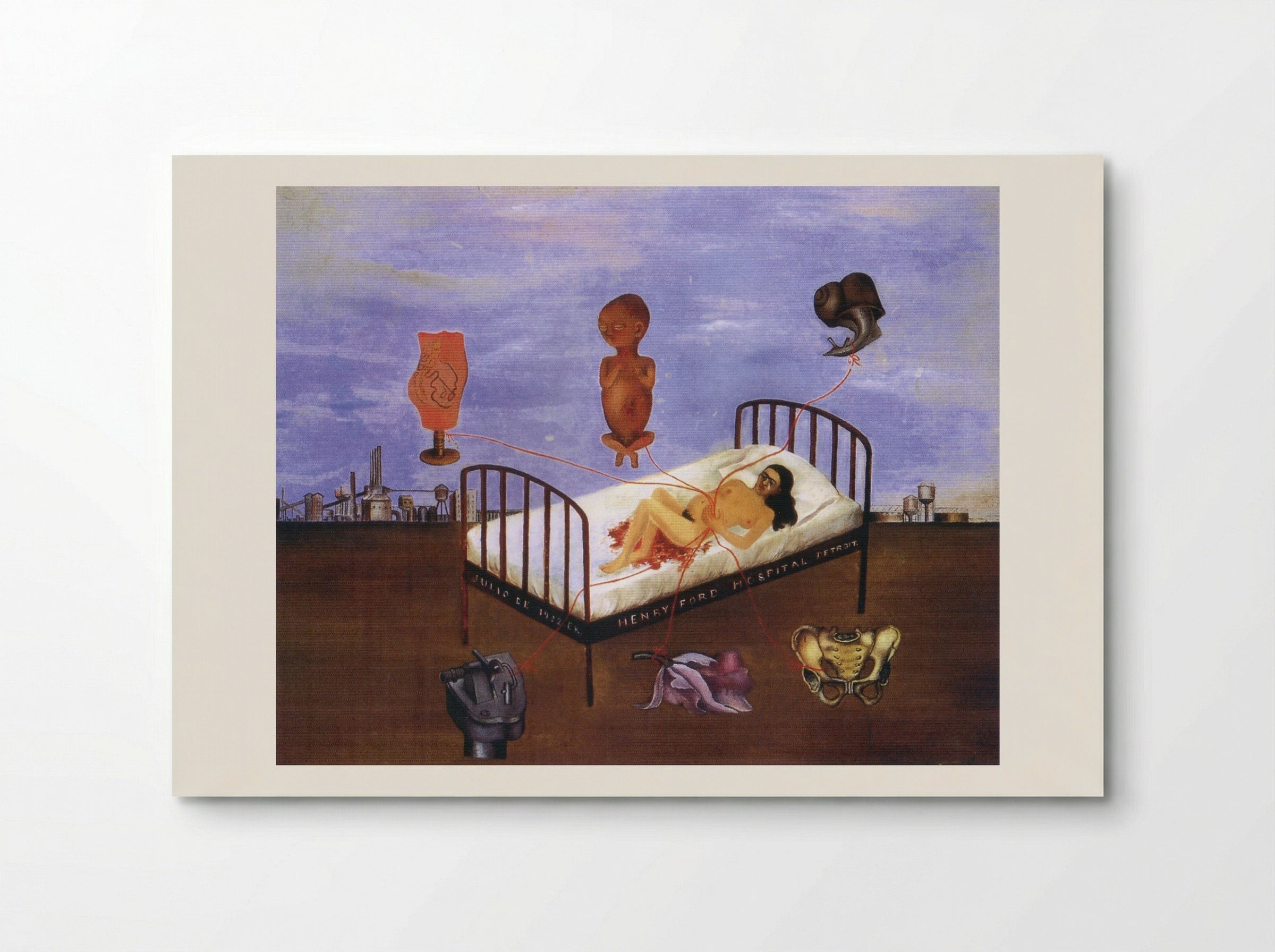 Henry Ford Hospital (The Flying Bed) - Frida Kahlo - Poster