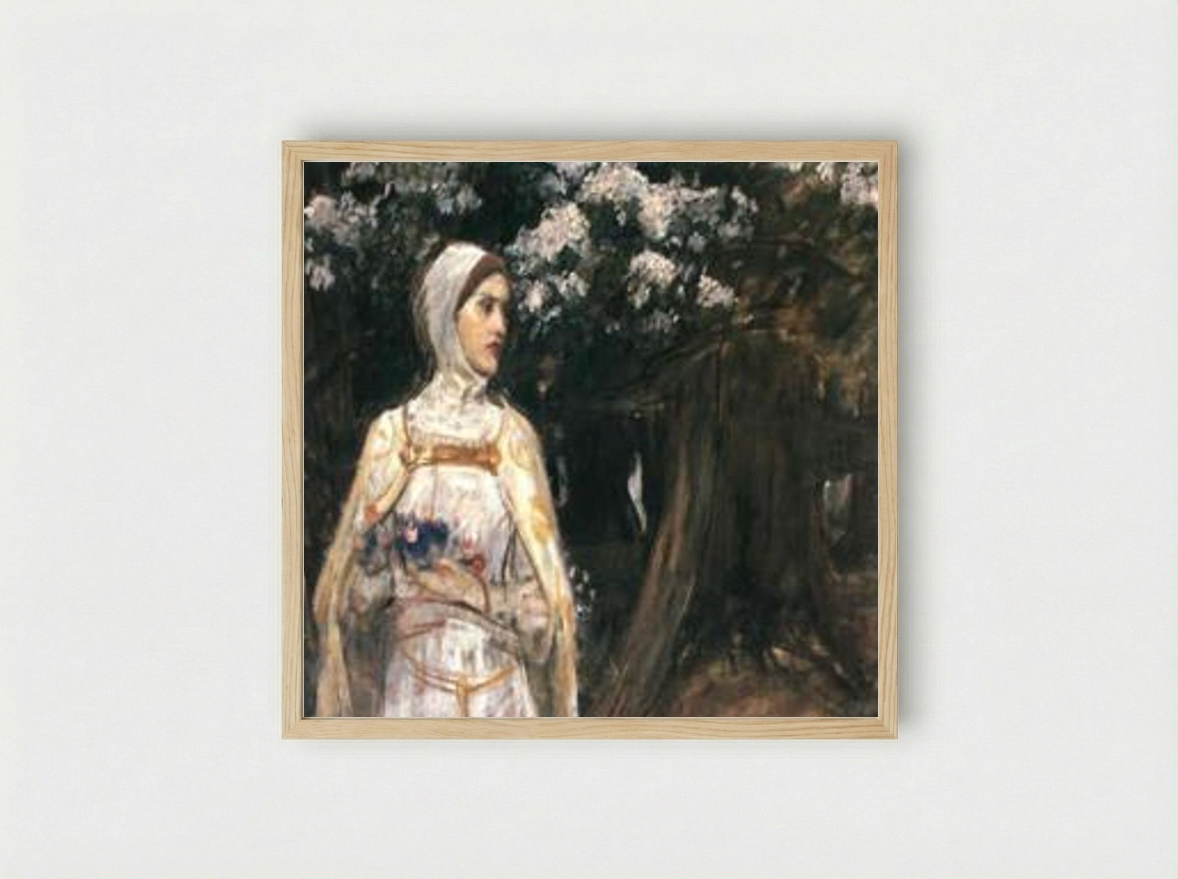 Beatrice - John William Waterhouse - Framed Print Wood