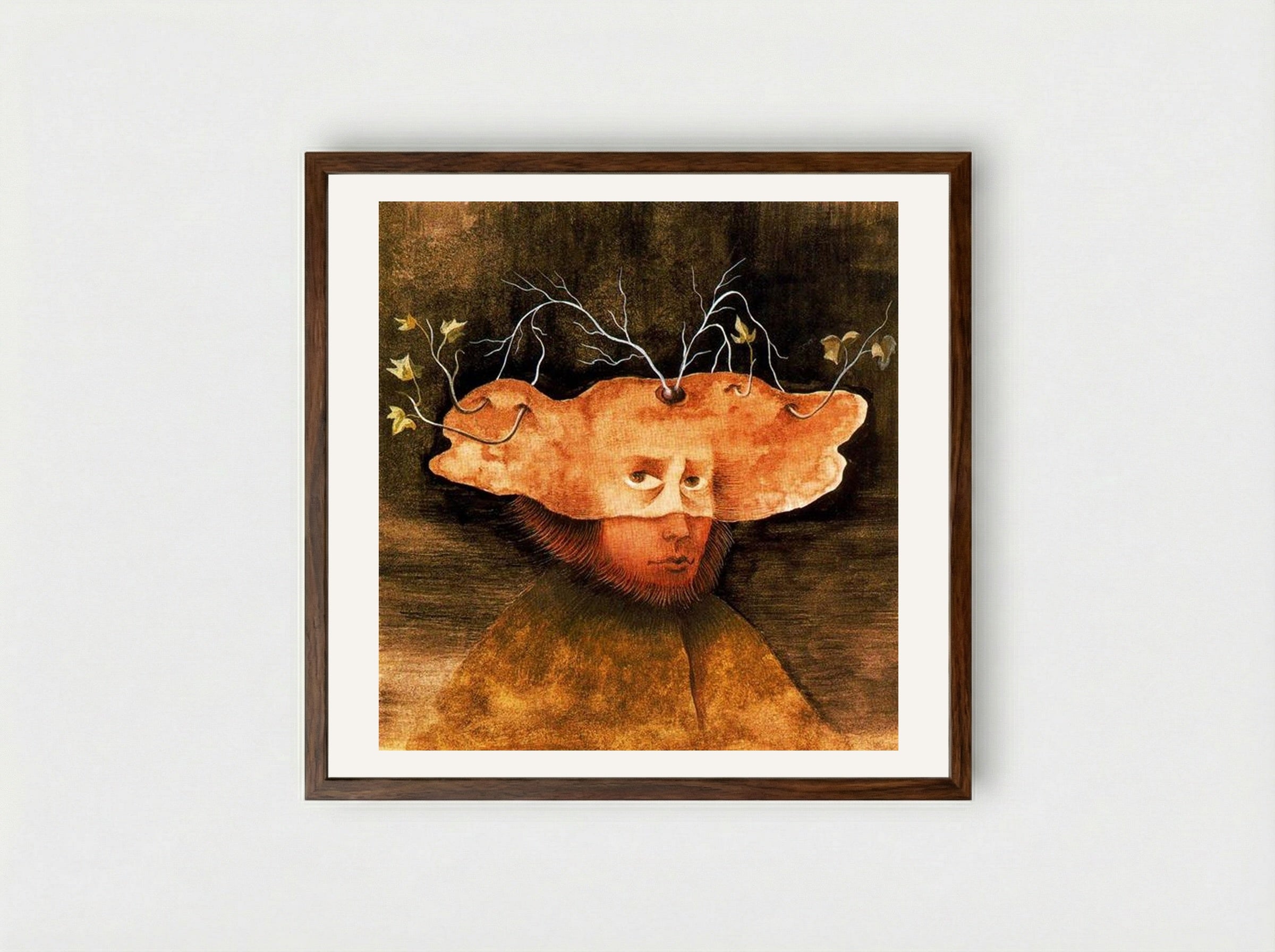 The Labrador - Remedios Varo - Framed Print Dark Wood