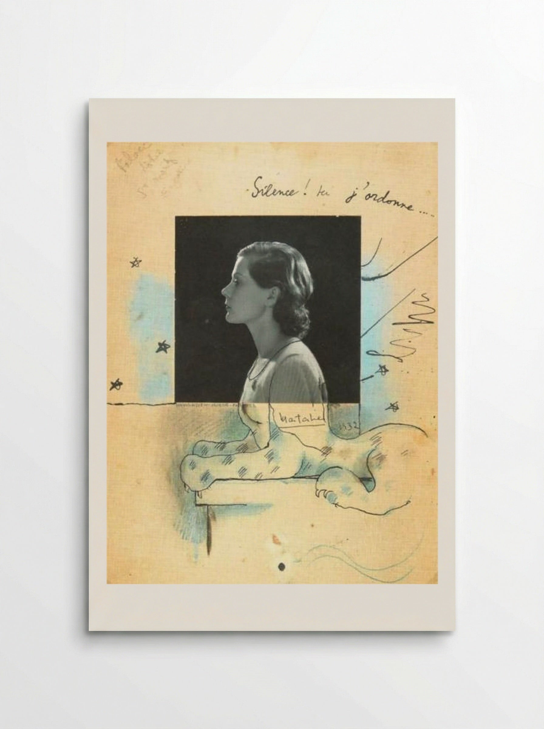 Silence! Ici j’ordonne… (Nathalie Paley en sphinx) - Jean Cocteau - Poster