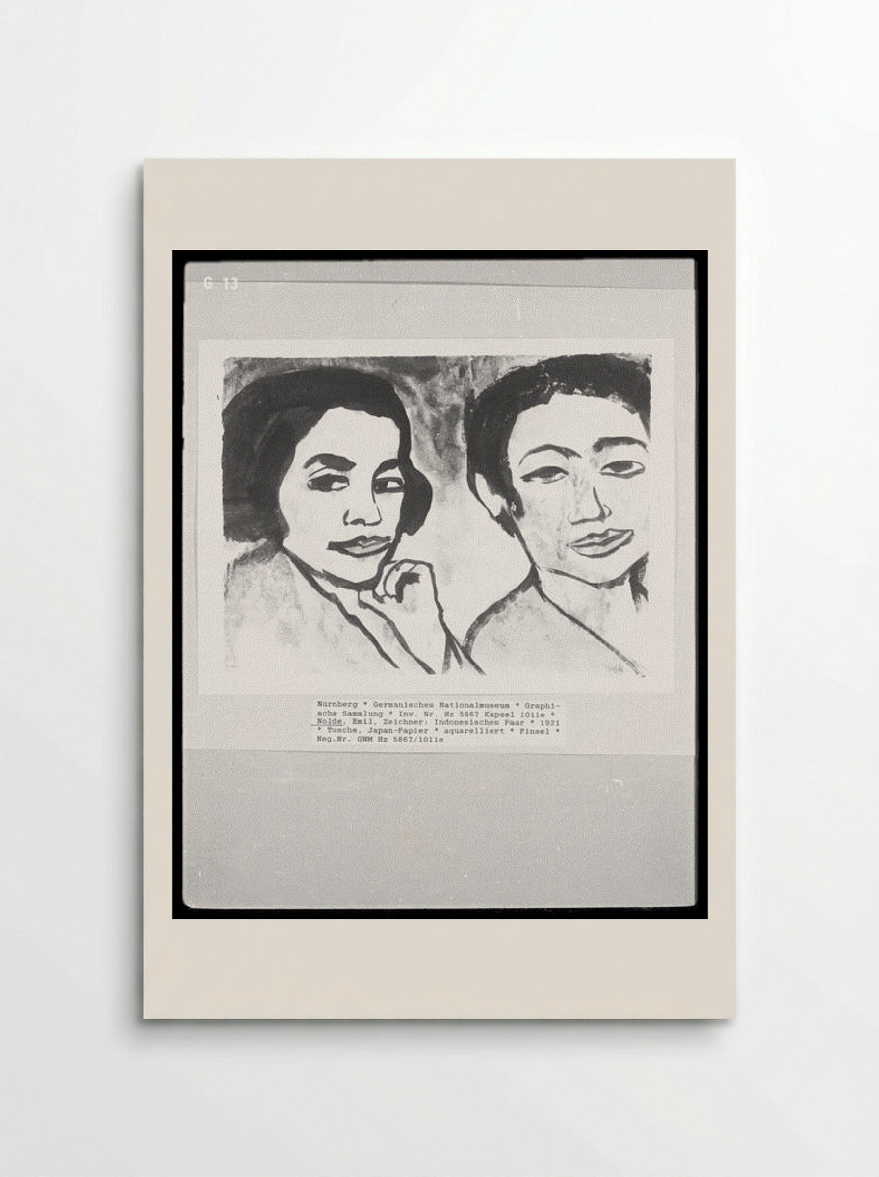 Indonesisches Paar (Indonesian Couple) - Emil Nolde - Poster