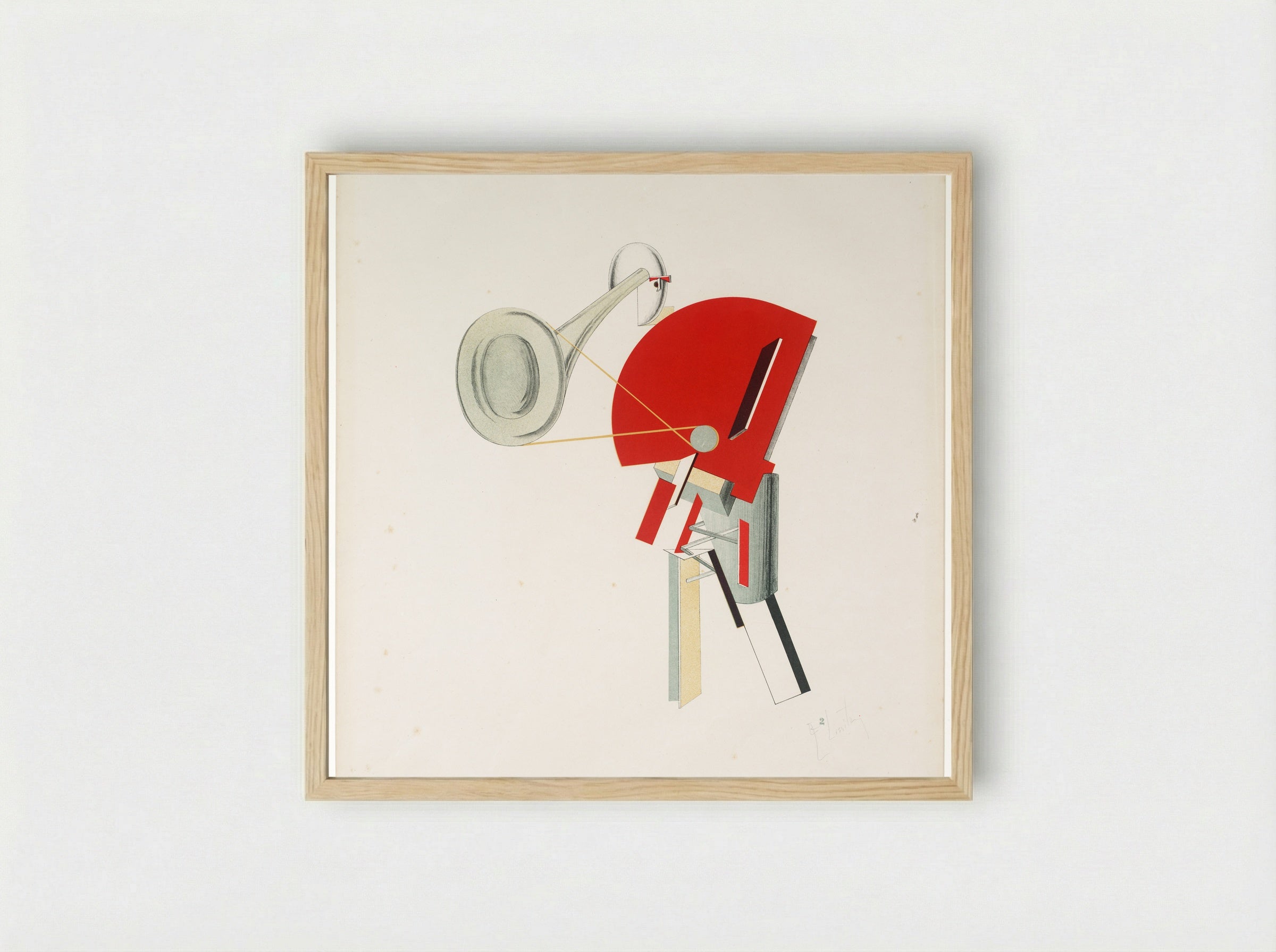 Announcer - El Lissitzky - Framed Print Wood