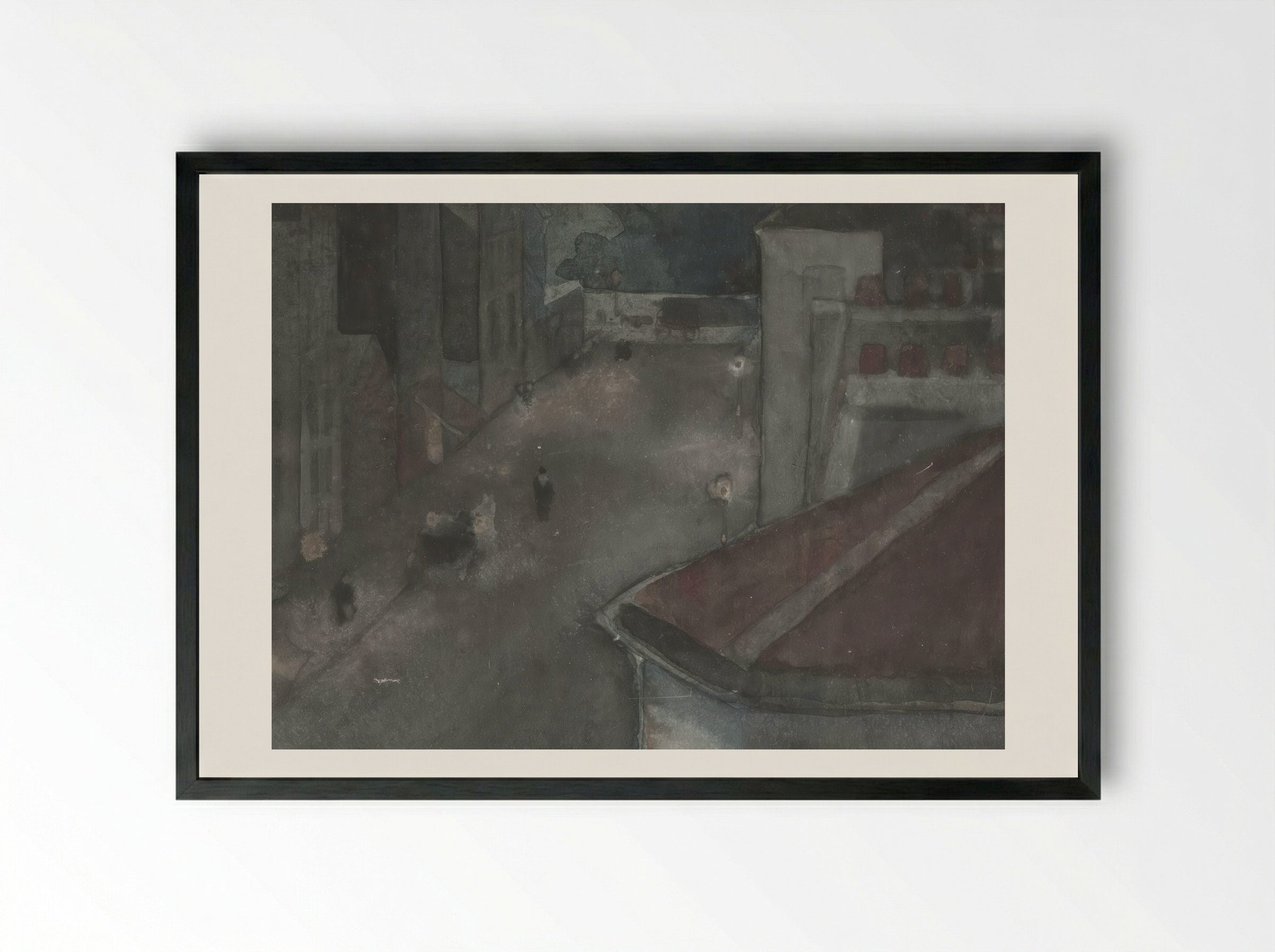 From the Sixth Floor - Théophile Alexandre Steinlen - Framed Print Black