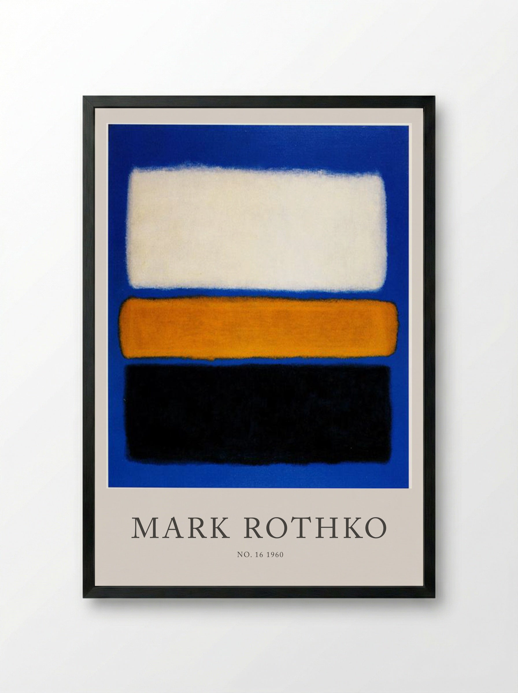 No. 16 - Mark Rothko - Framed Print Black