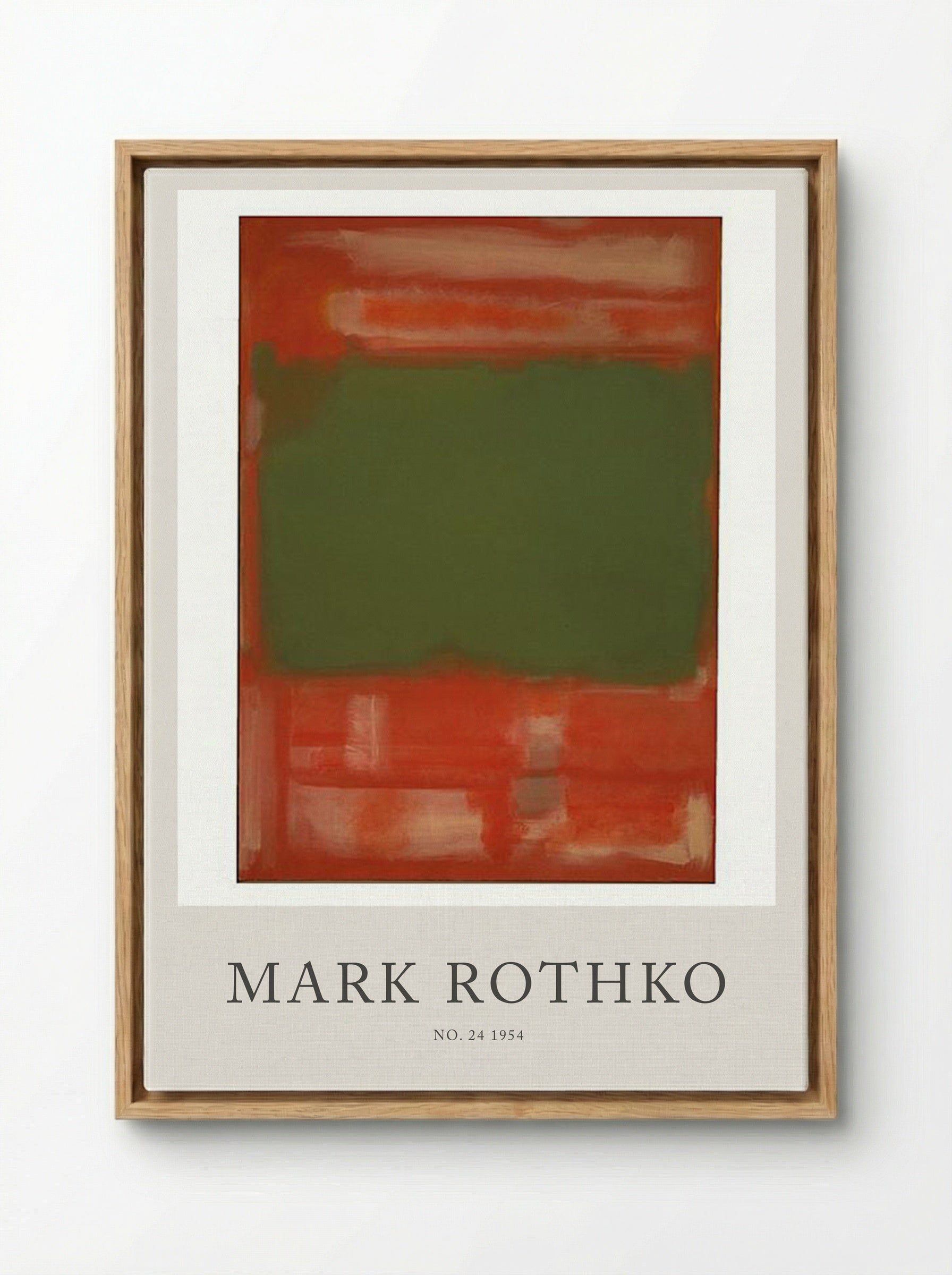 No. 24 - Mark Rothko - Framed Canvas Wood