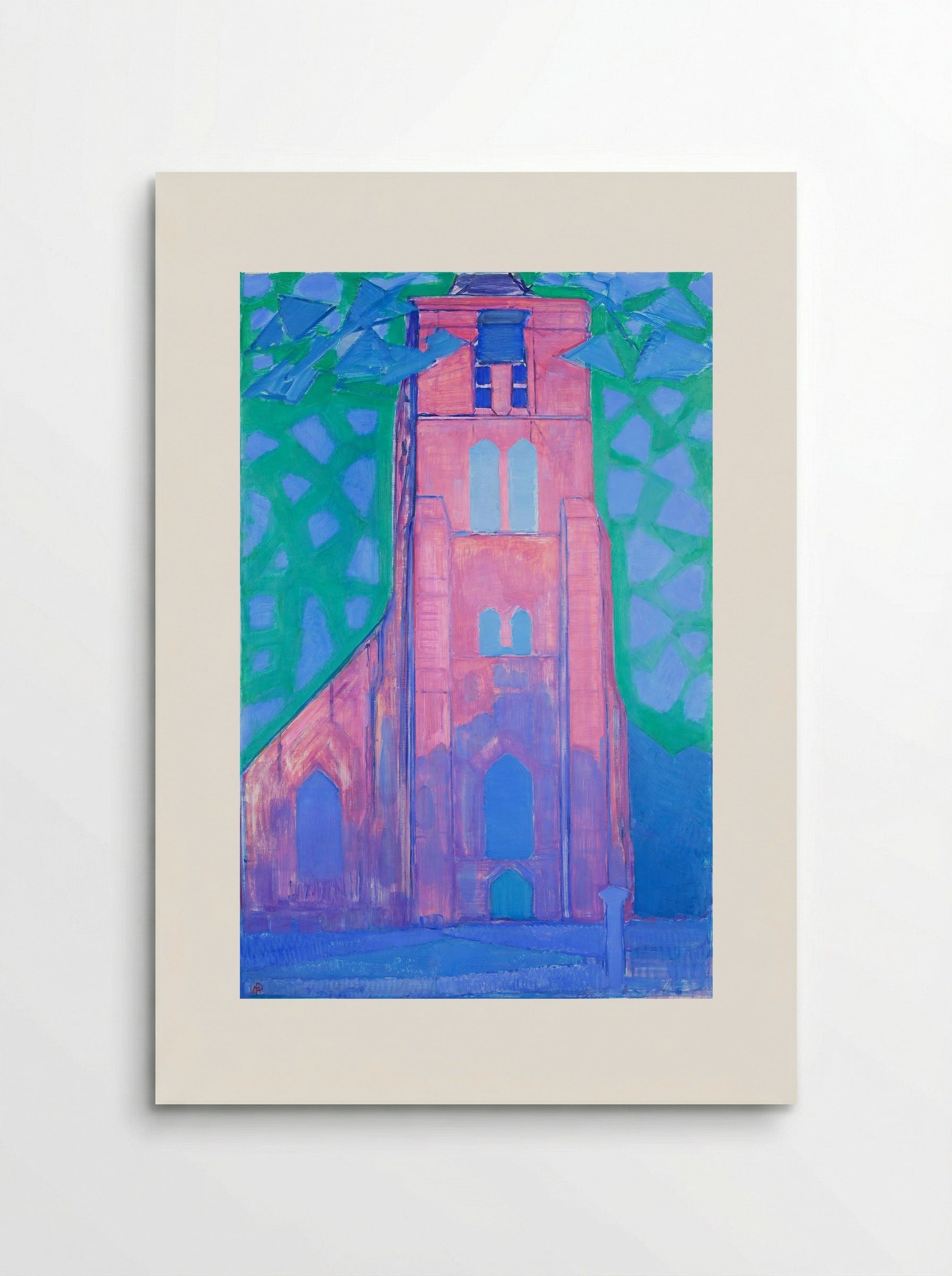 Church Tower at Domburg - Piet Mondrian - Poster