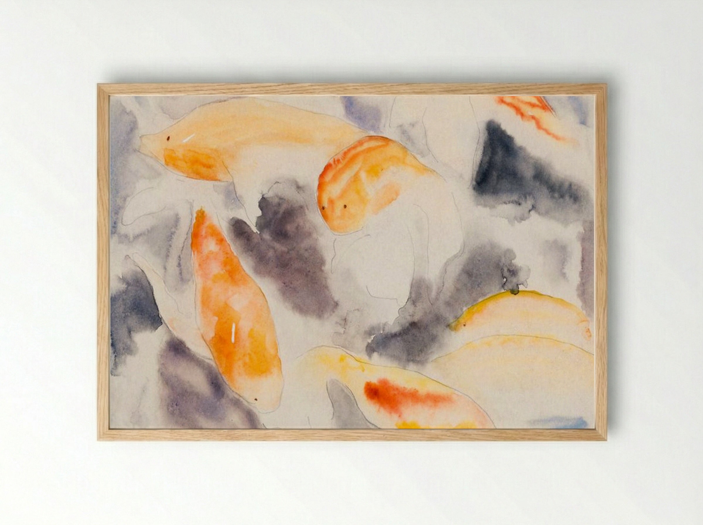 Fish Series, No. 4 - Charles Demuth - Framed Print Wood