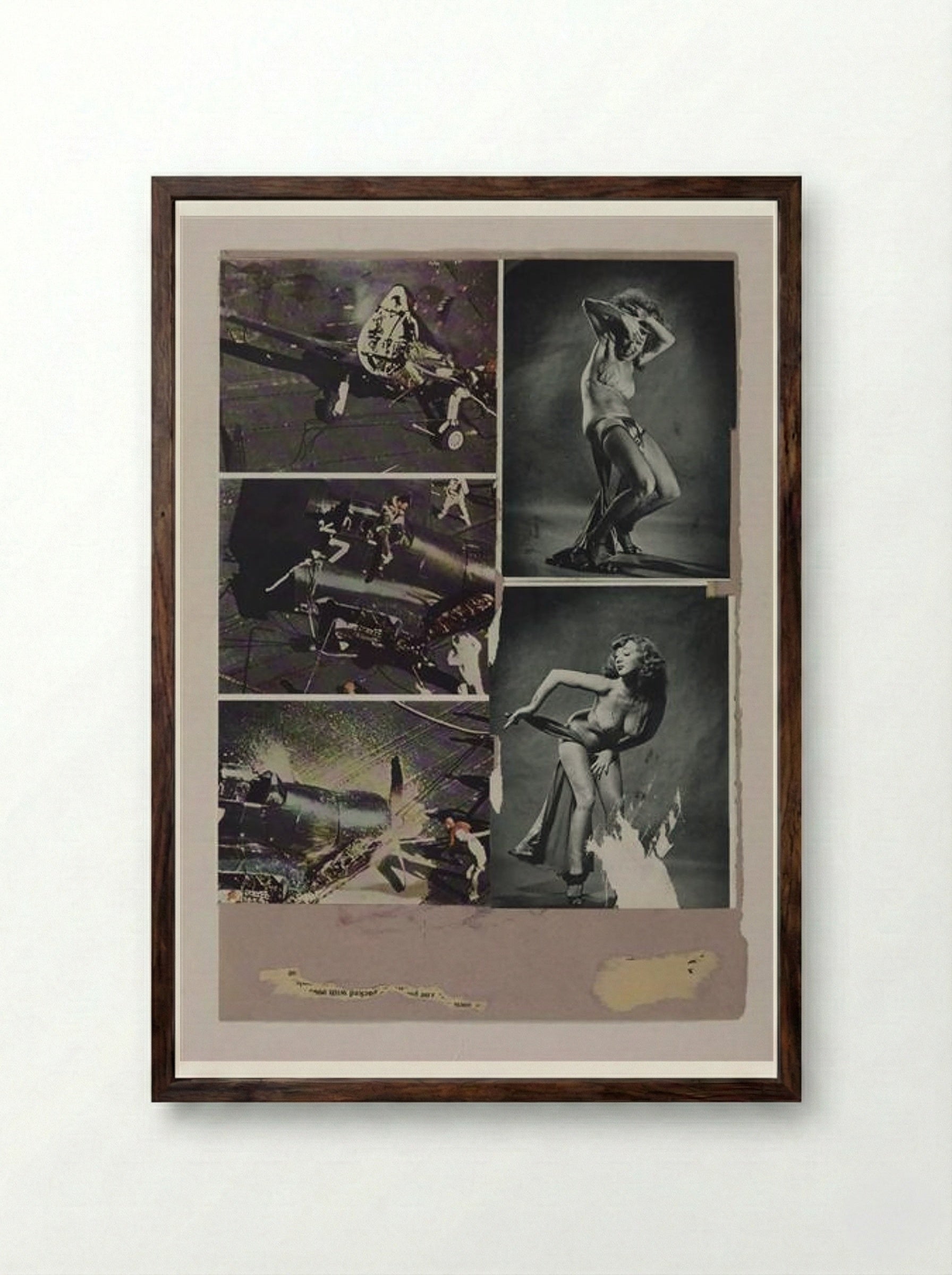 Yours Till the Boys Come Home - Eduardo Paolozzi - Framed Print Dark Wood