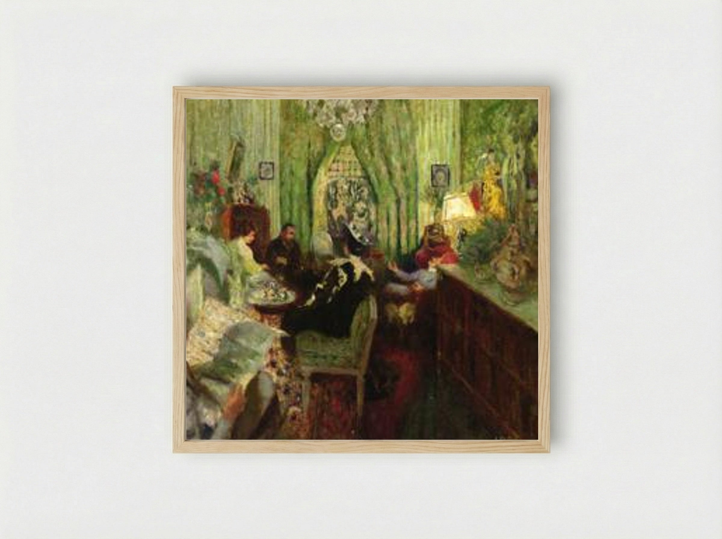 The Salon of Madame Aron - Édouard Vuillard - Framed Print Wood