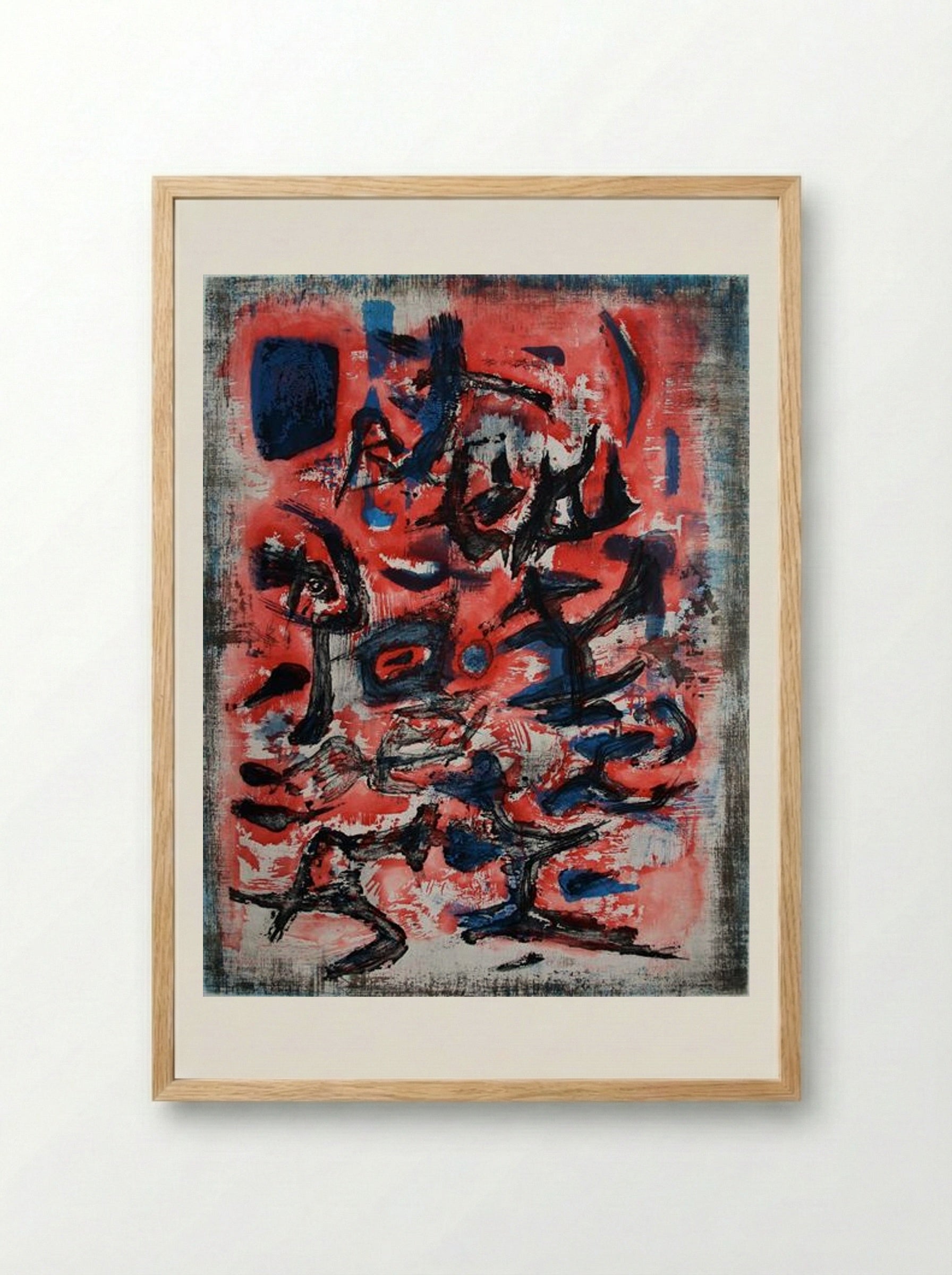 Signes en Mouvement - Zao Wou-Ki - Framed Print Wood