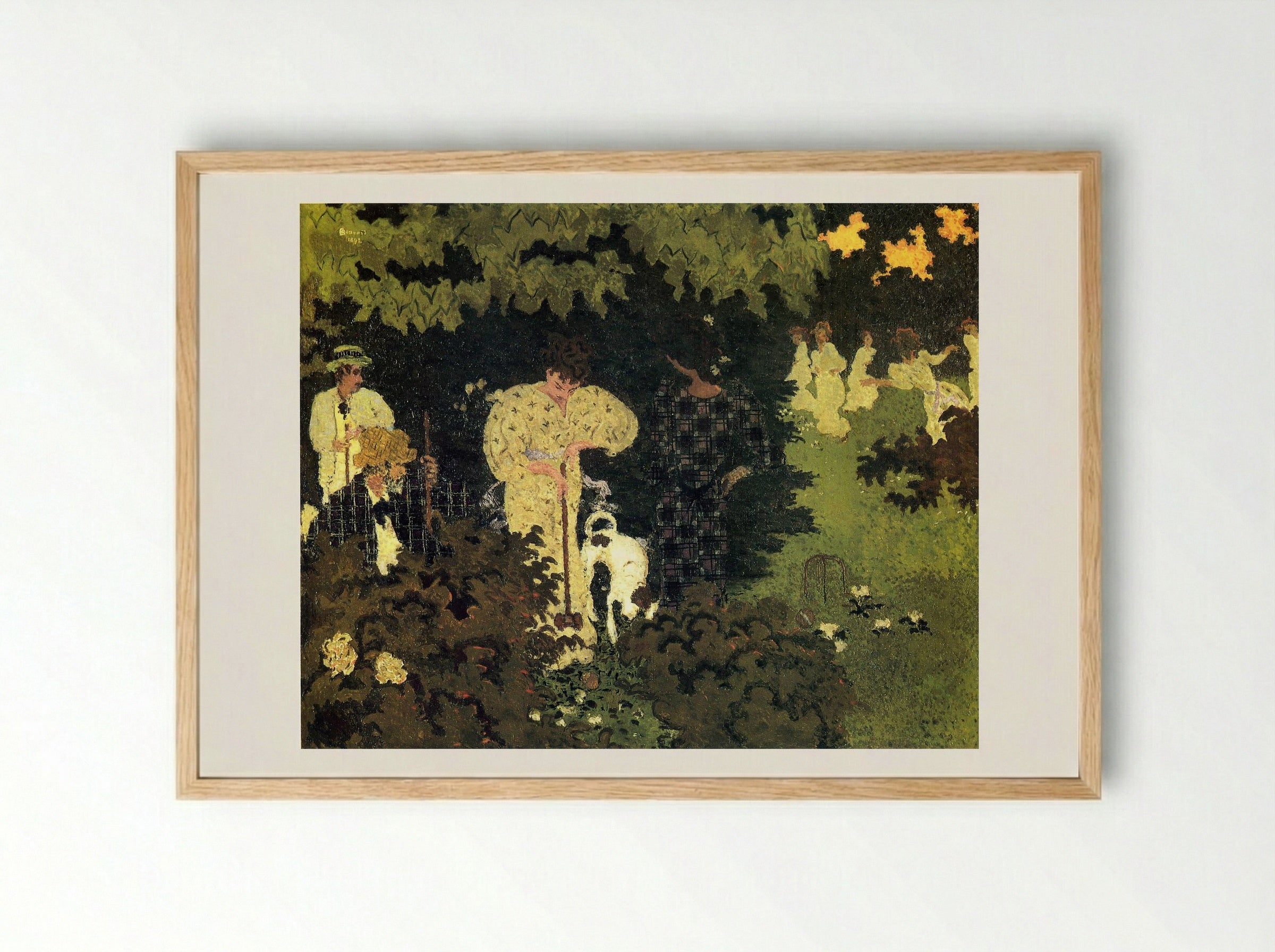 Dusk, or A Round of Croquet - Giovanni Boldini - Framed Print Wood