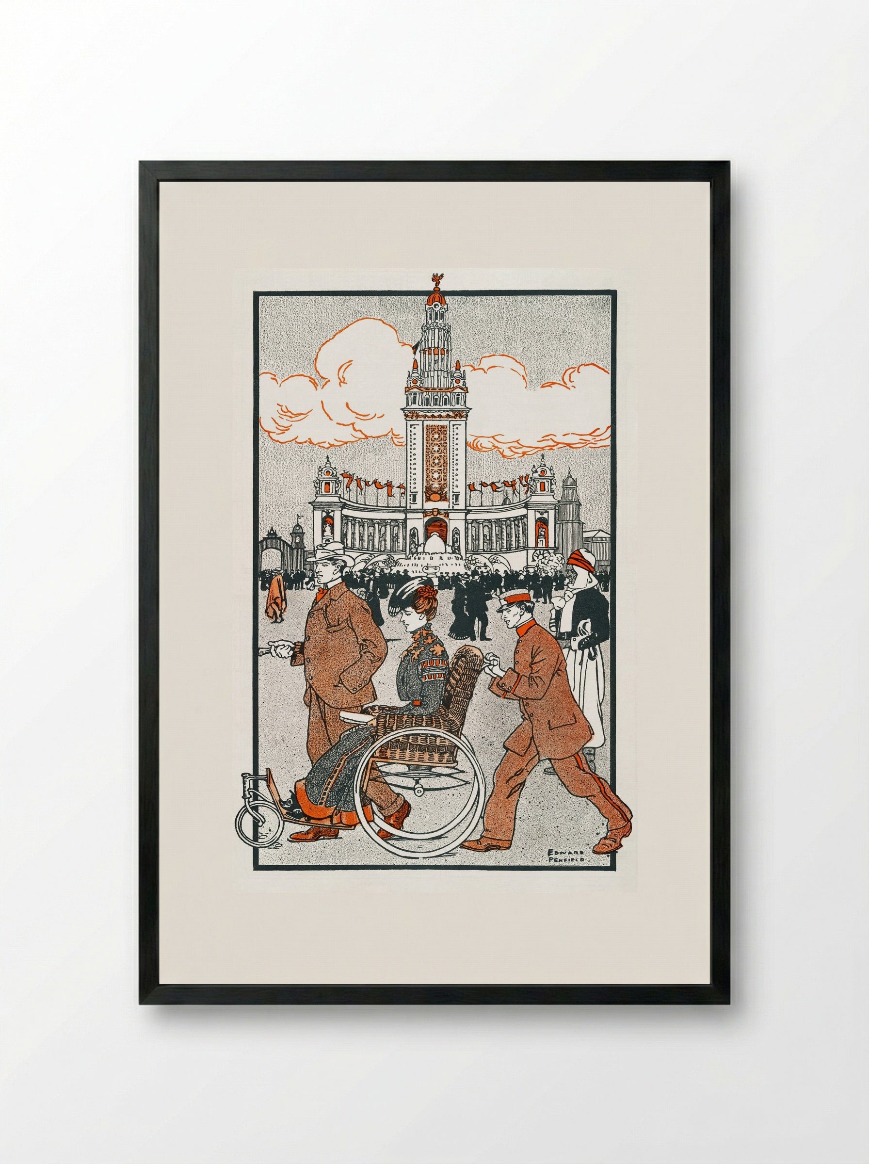 Pan-American Exposition, 1901 - Edward Penfield - Framed Print Black