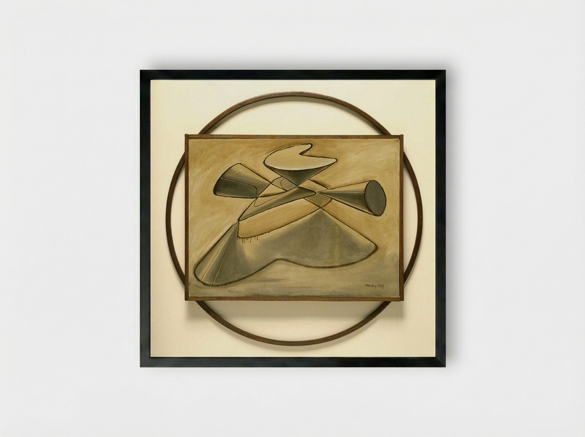 Shakespearean Equation: King Lear - Man Ray - Framed Print Black