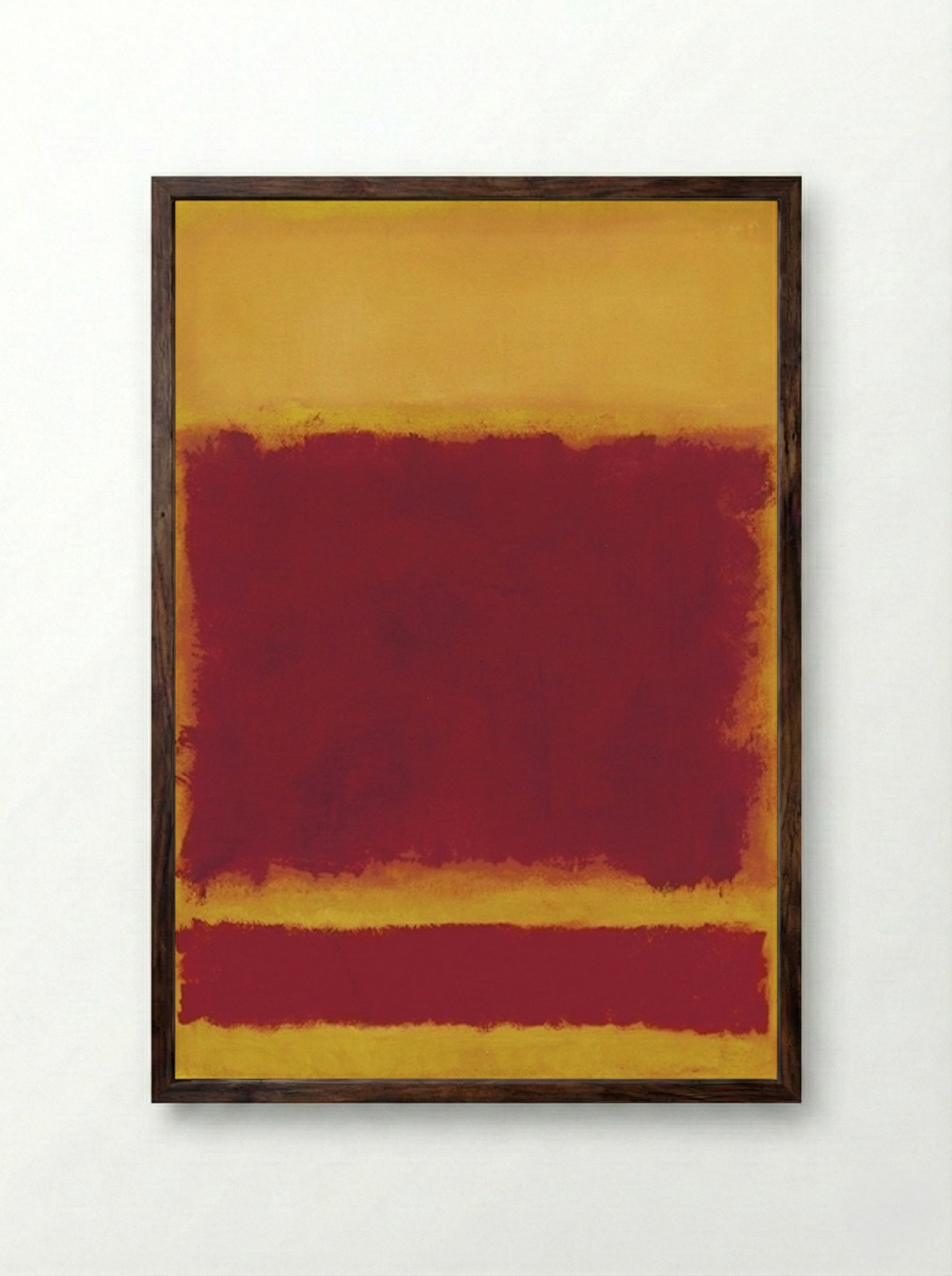 Untitled (Colour Field Composition) - Mark Rothko - Framed Print Dark Wood