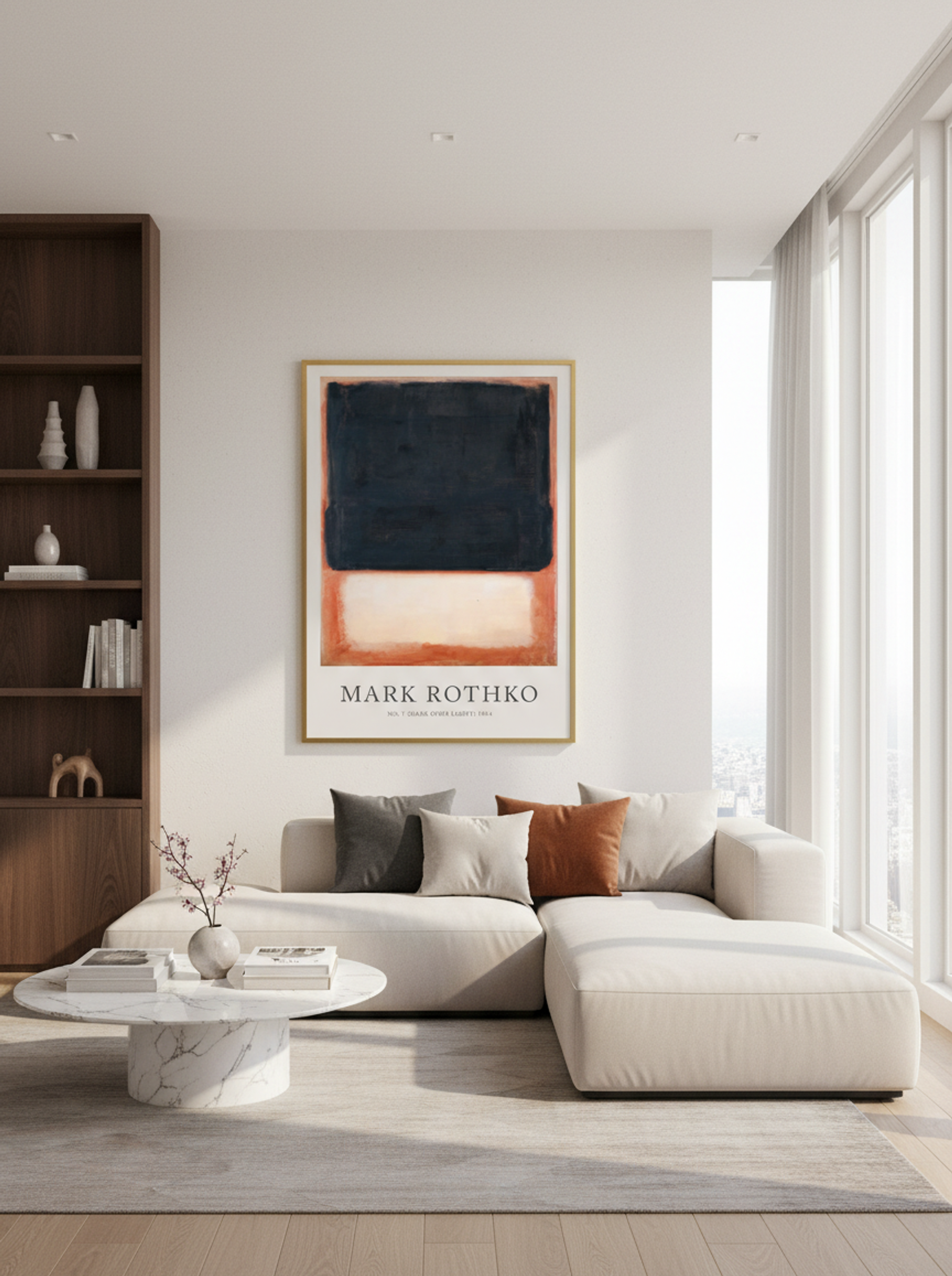 No. 7 (Dark Over Light) - Mark Rothko - Lifestyle