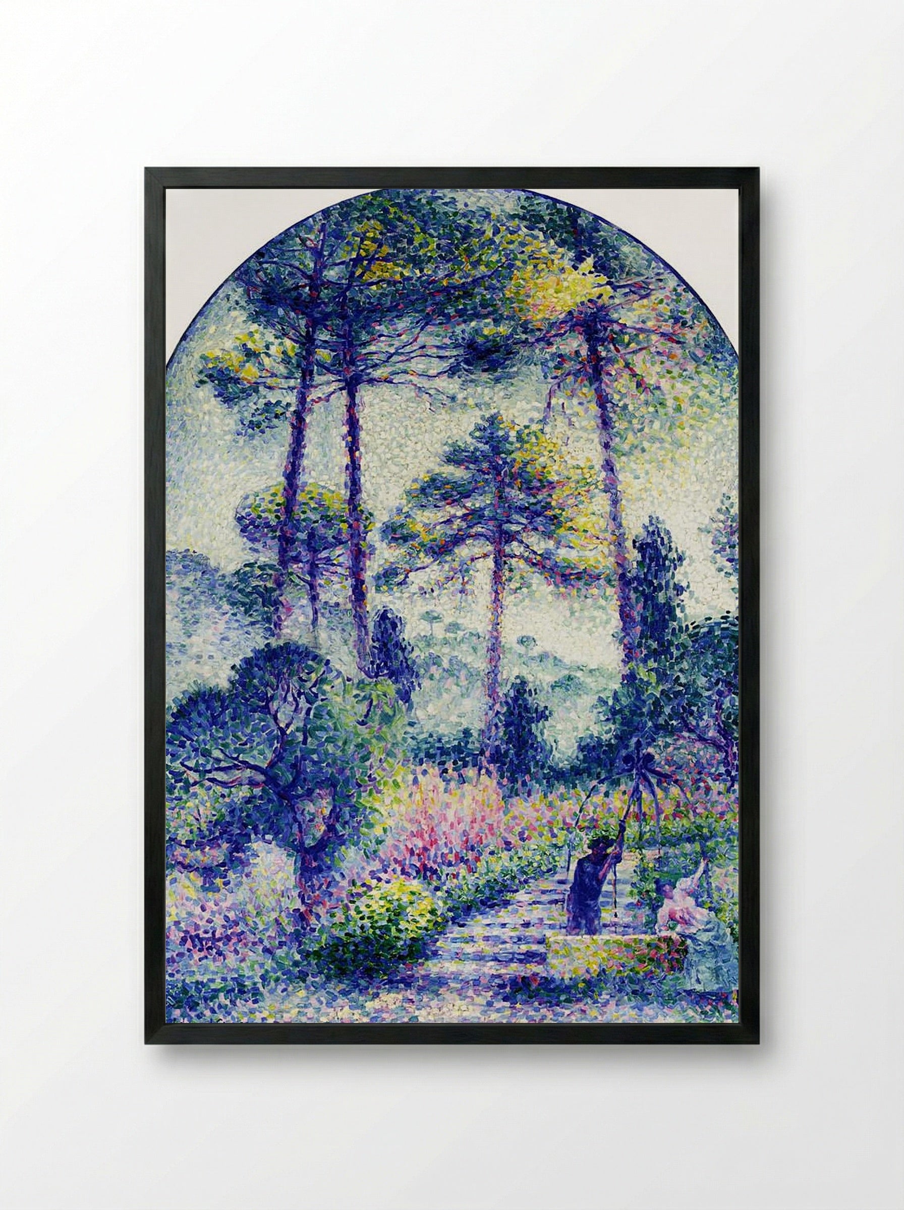 A Garden in Provence - Henri-Edmond Cross - Framed Print Black