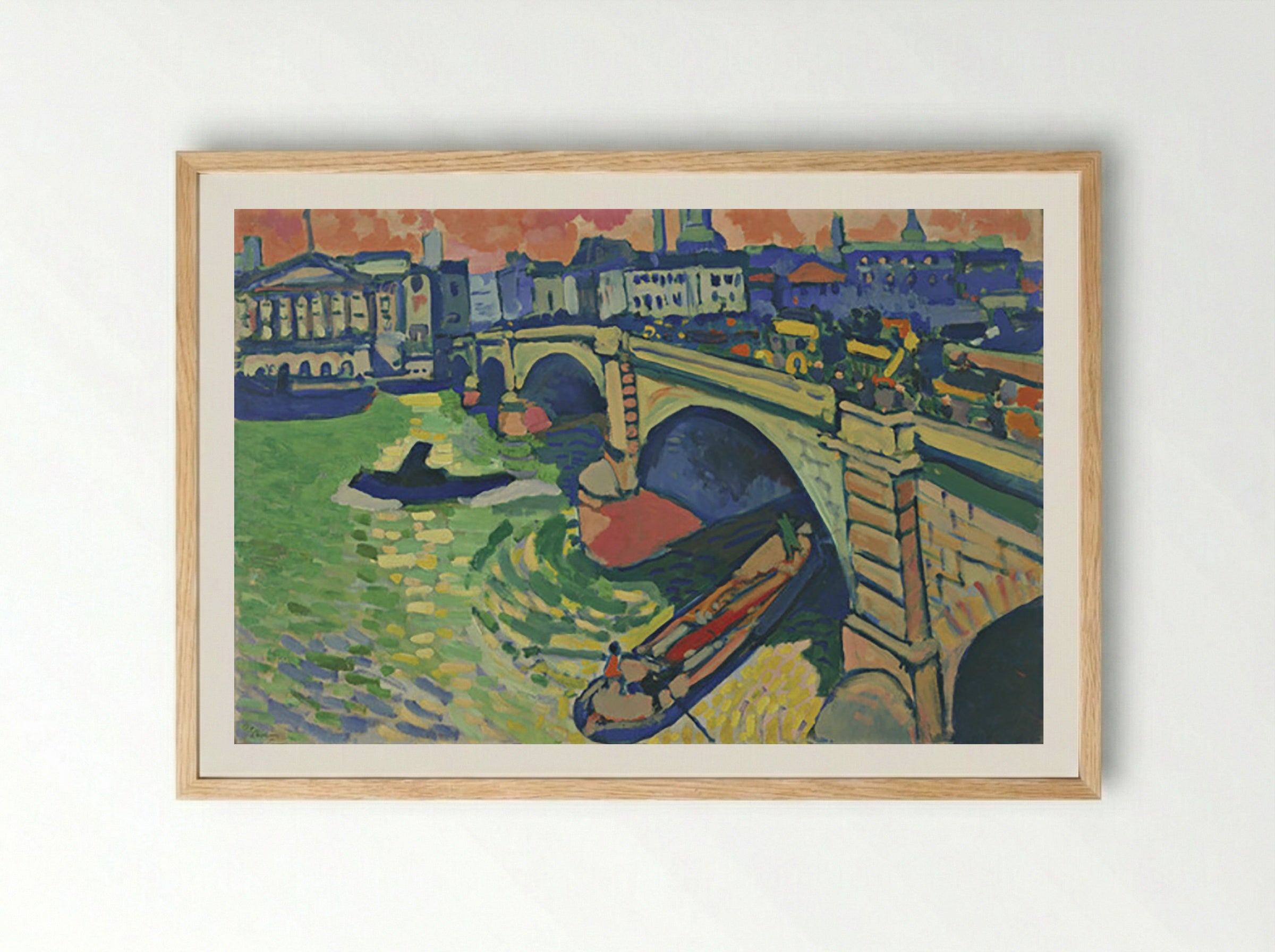 London Bridge - André Derain - Framed Print Wood