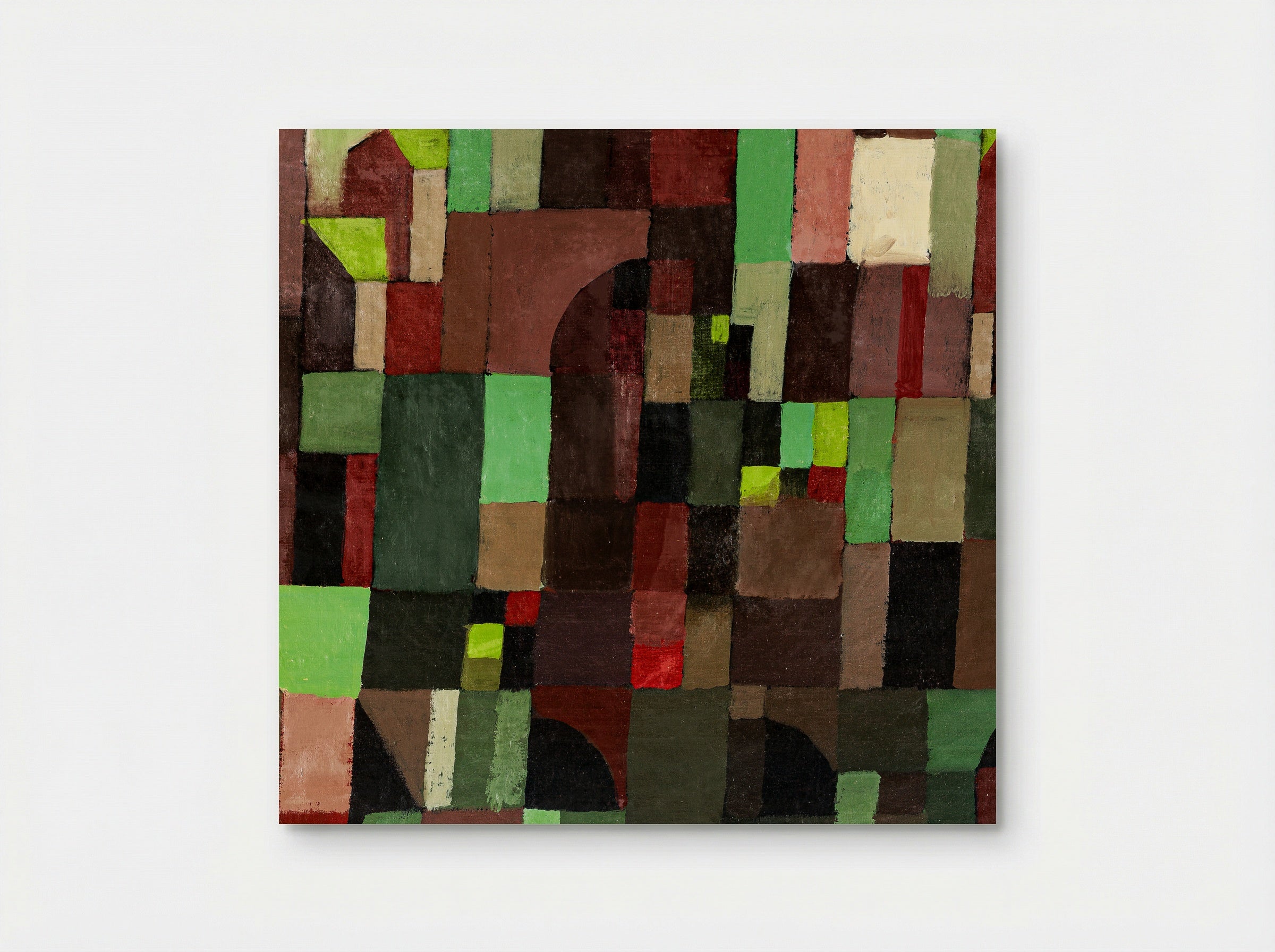 Red and Green Architecture - Paul Klee - Poster