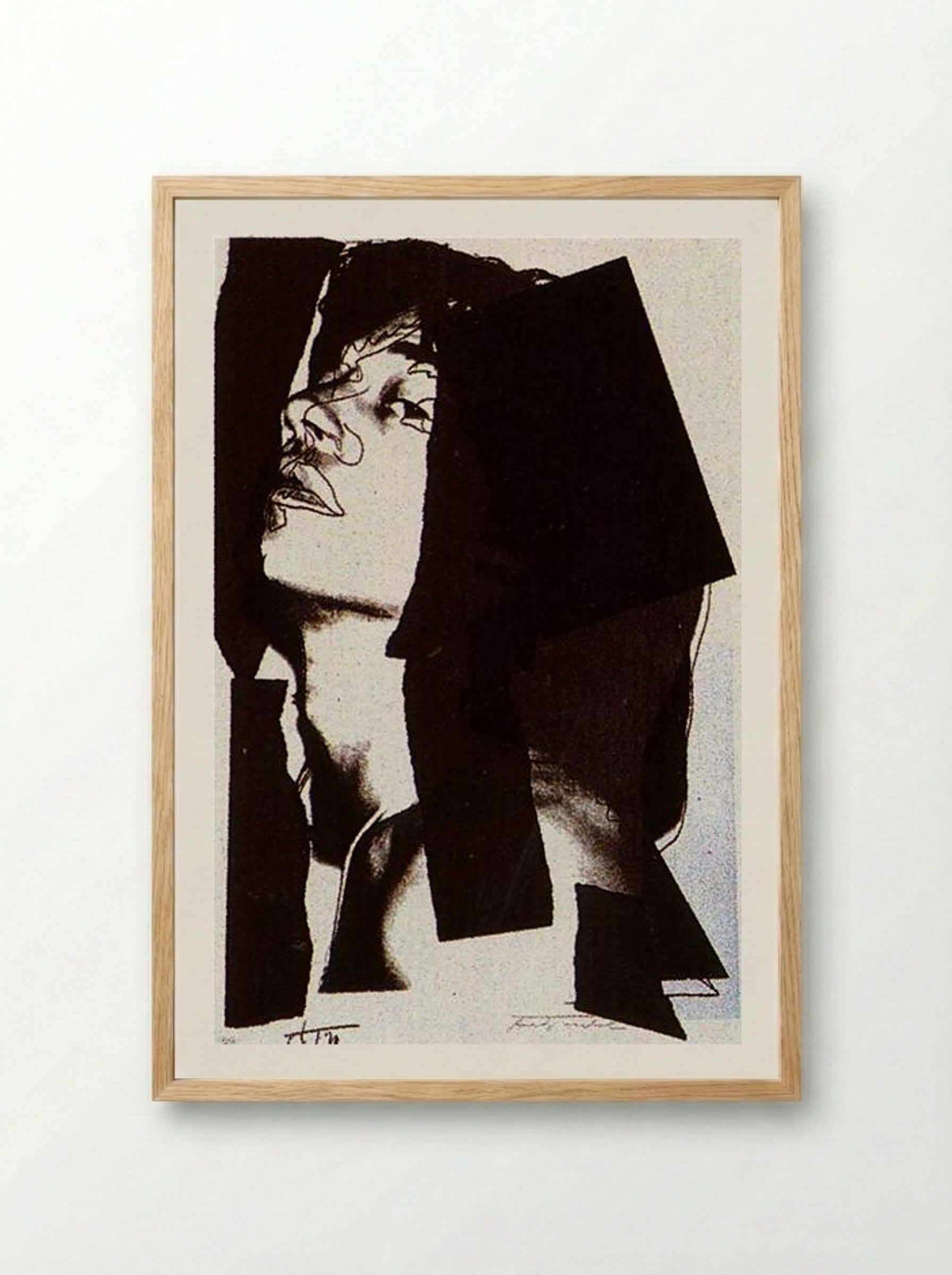 Mick Jagger - Andy Warhol - Framed Print Wood