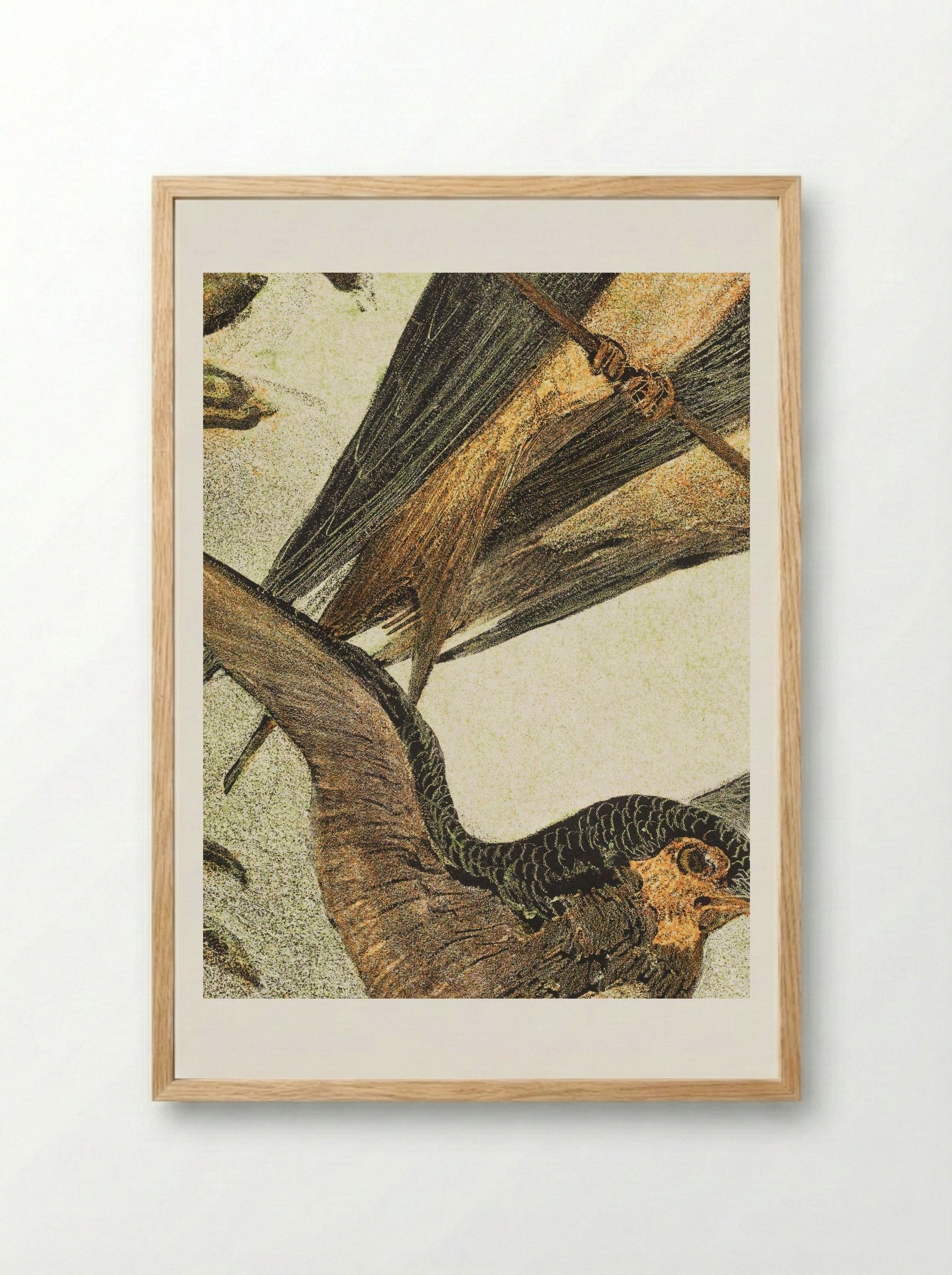 Drie zwaluwen (Three Swallows) - Theo van Hoytema - Framed Print Wood