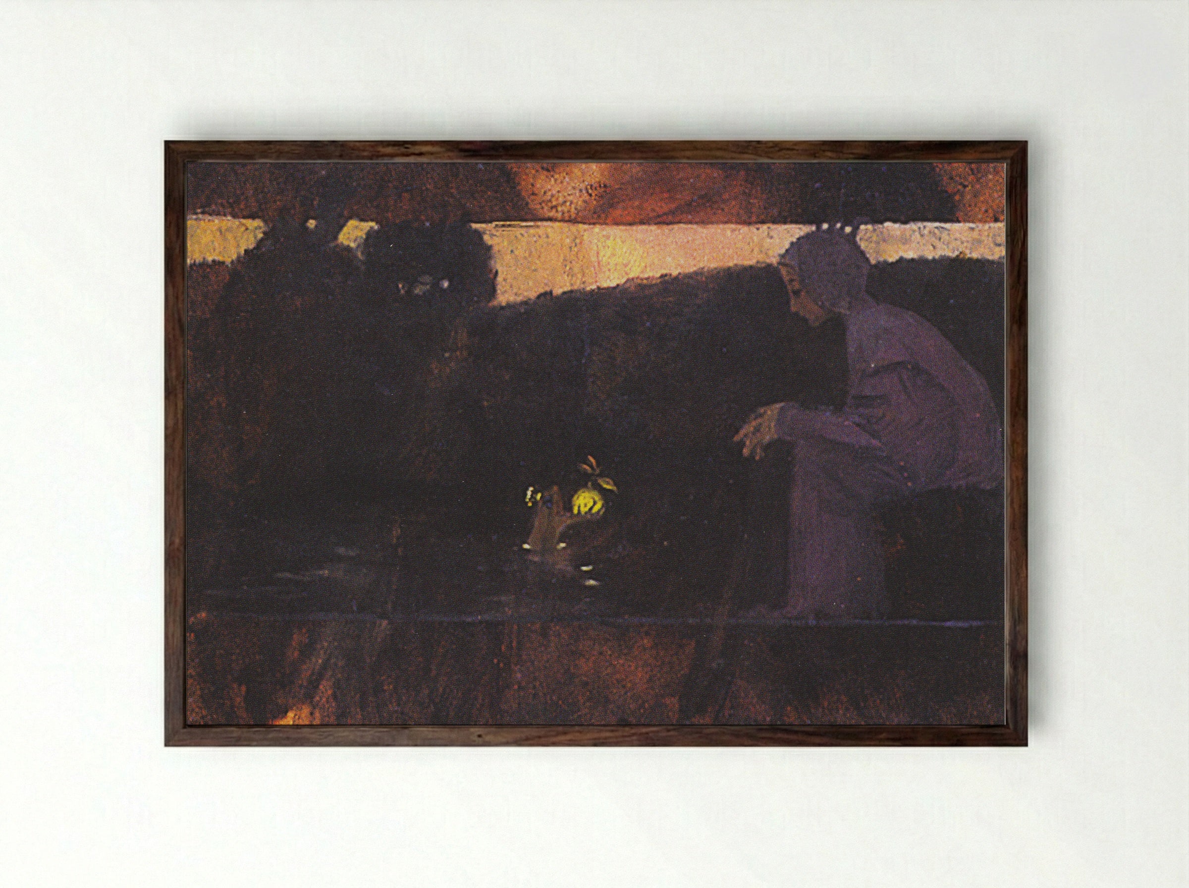 The Frog King - Koloman Moser - Framed Print Dark Wood