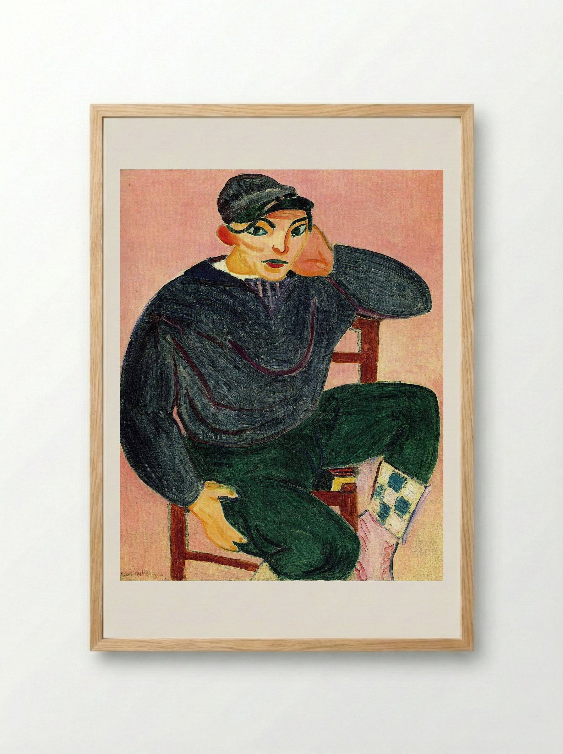 The Young Sailor II - Henri Matisse - Framed Print Wood